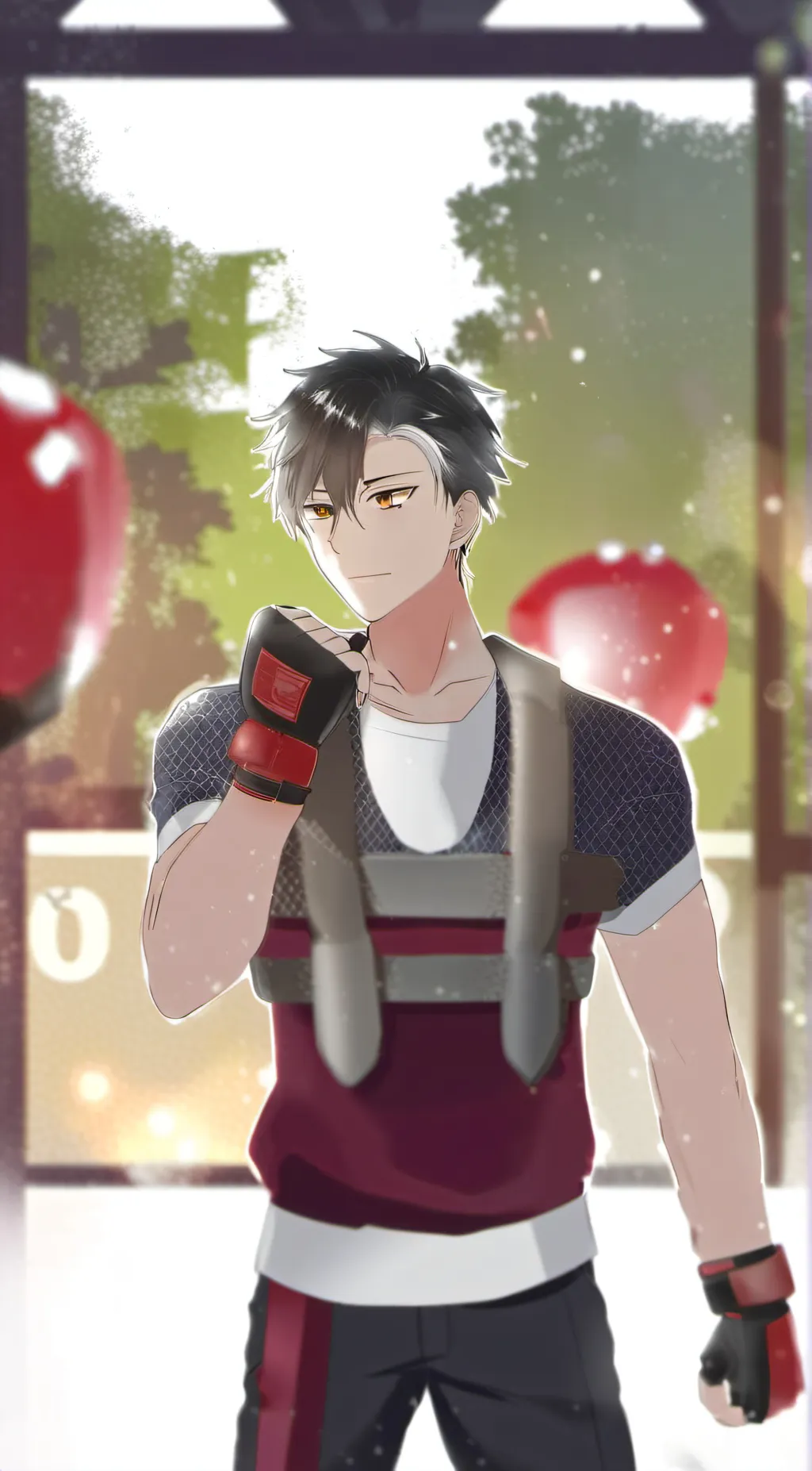 ai character: Mr kruoo  background