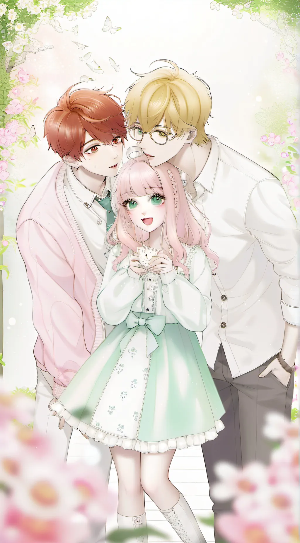 ai character: ben Thomas rose background