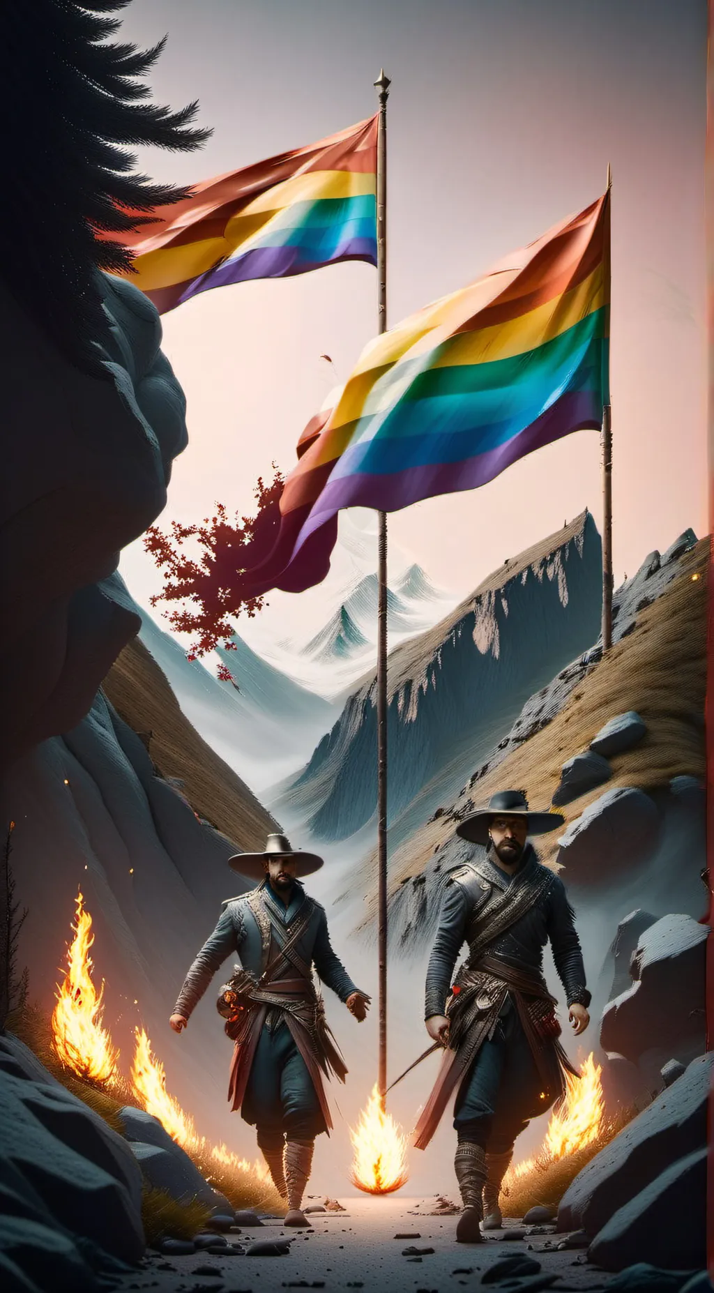 ai character: F..ke to LGBTQ+ background