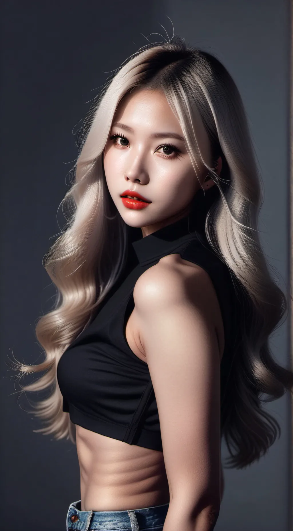 ai character: Hana Im  background