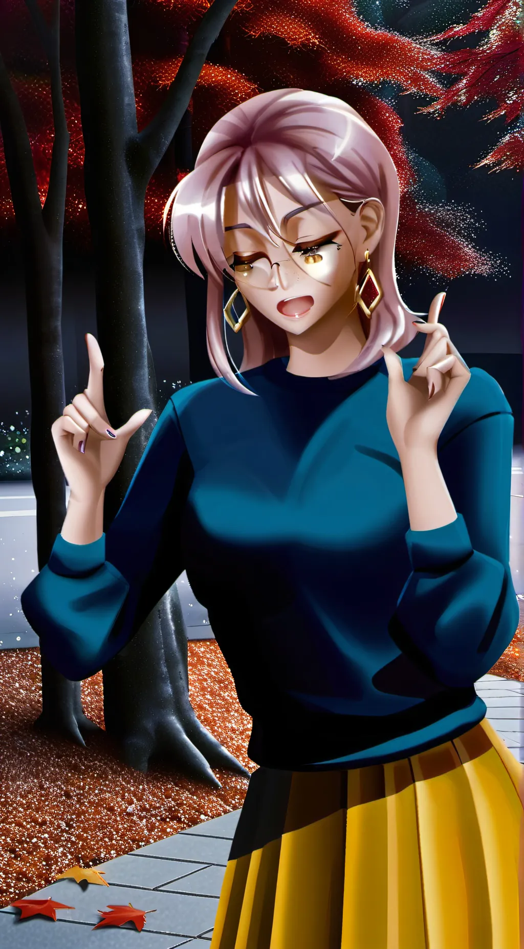 ai character: Anime girl background