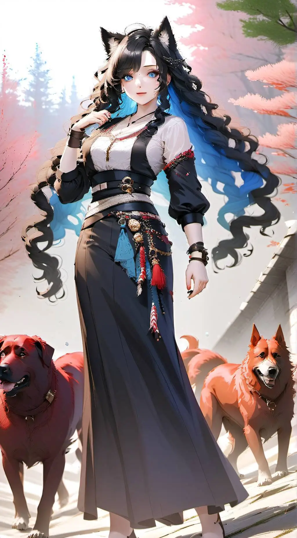 ai character: Rayne Bloodstone background