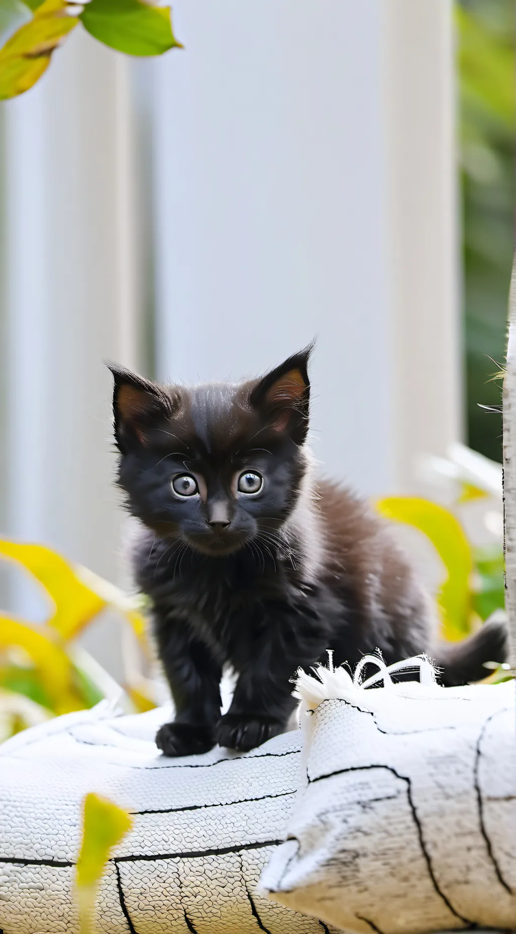 ai character: black cat background