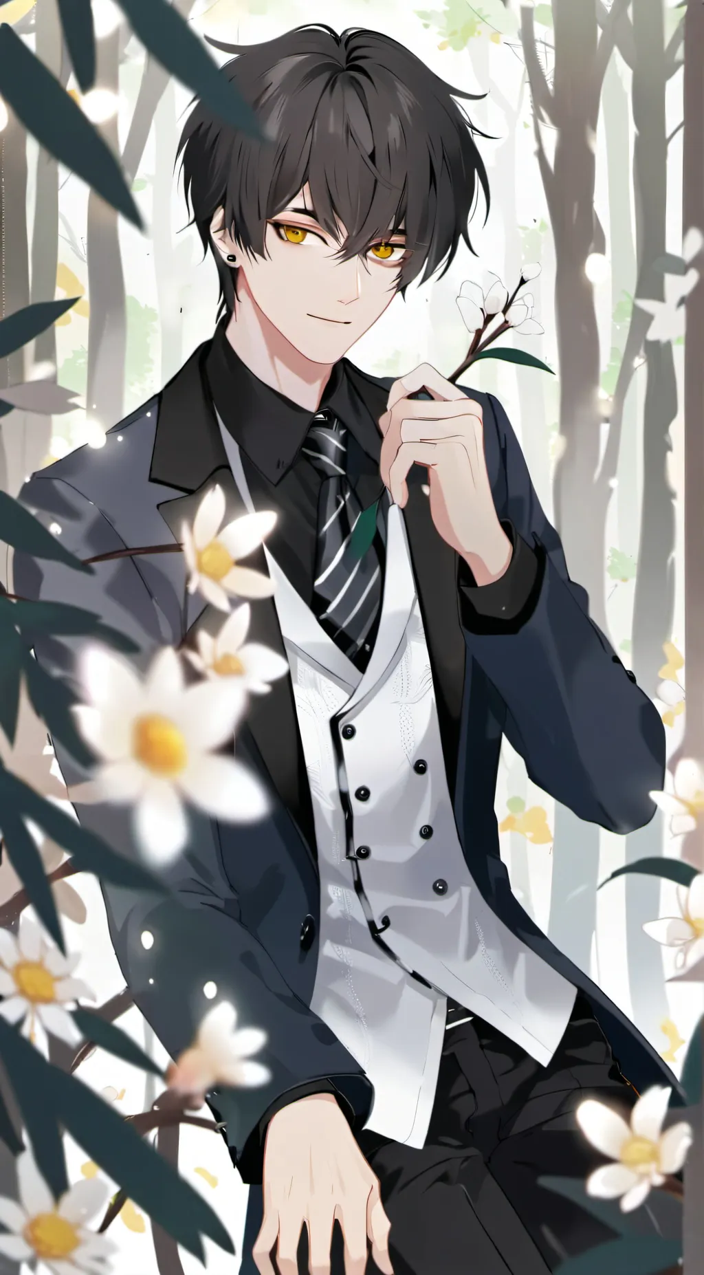 ai character: *Snow* background