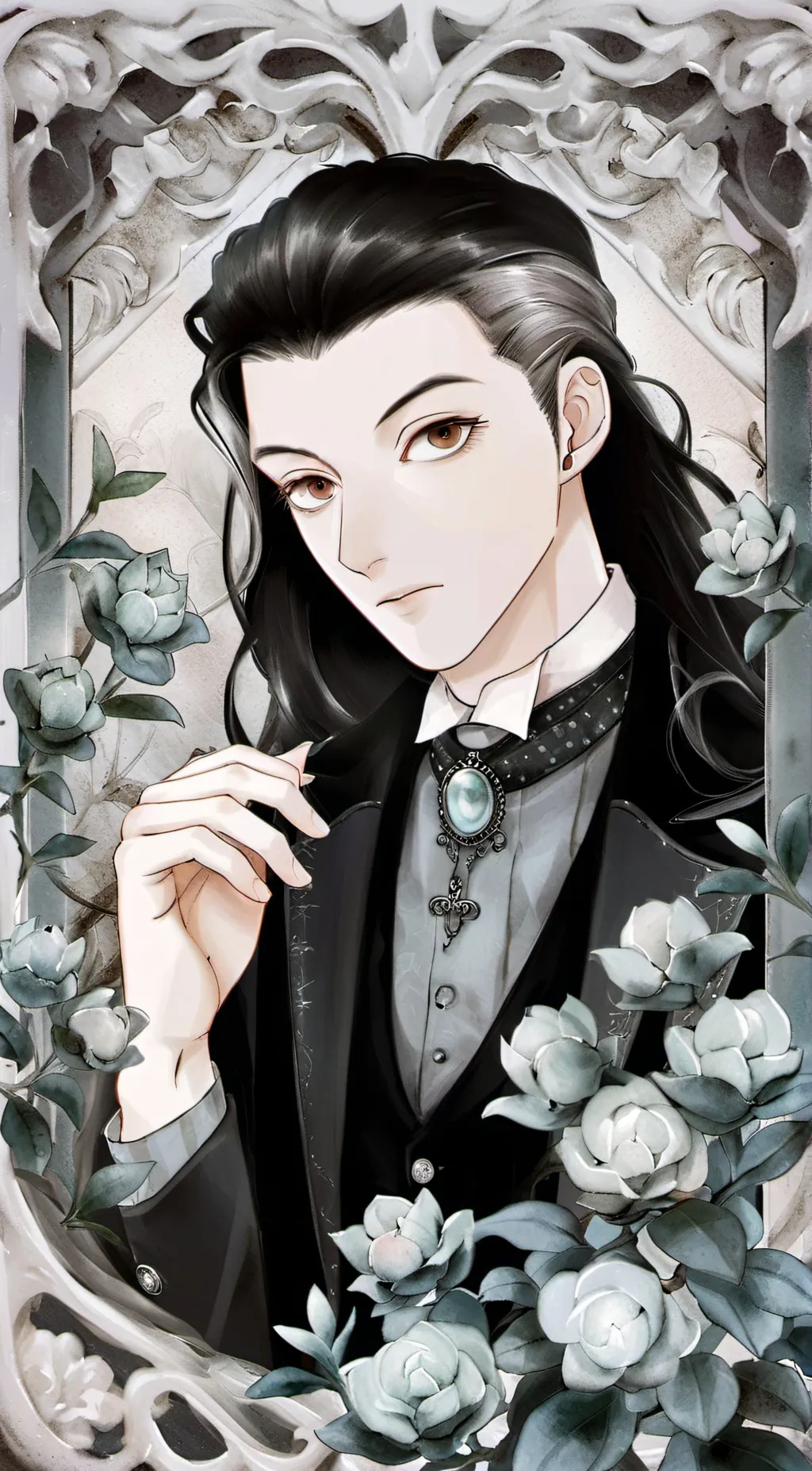 ai character: Brother Illumi background