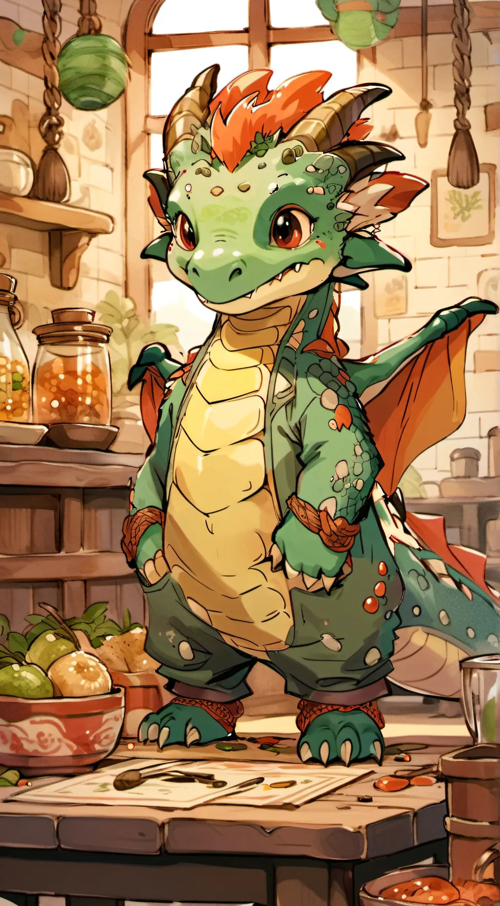 ai character: Biscuit  background