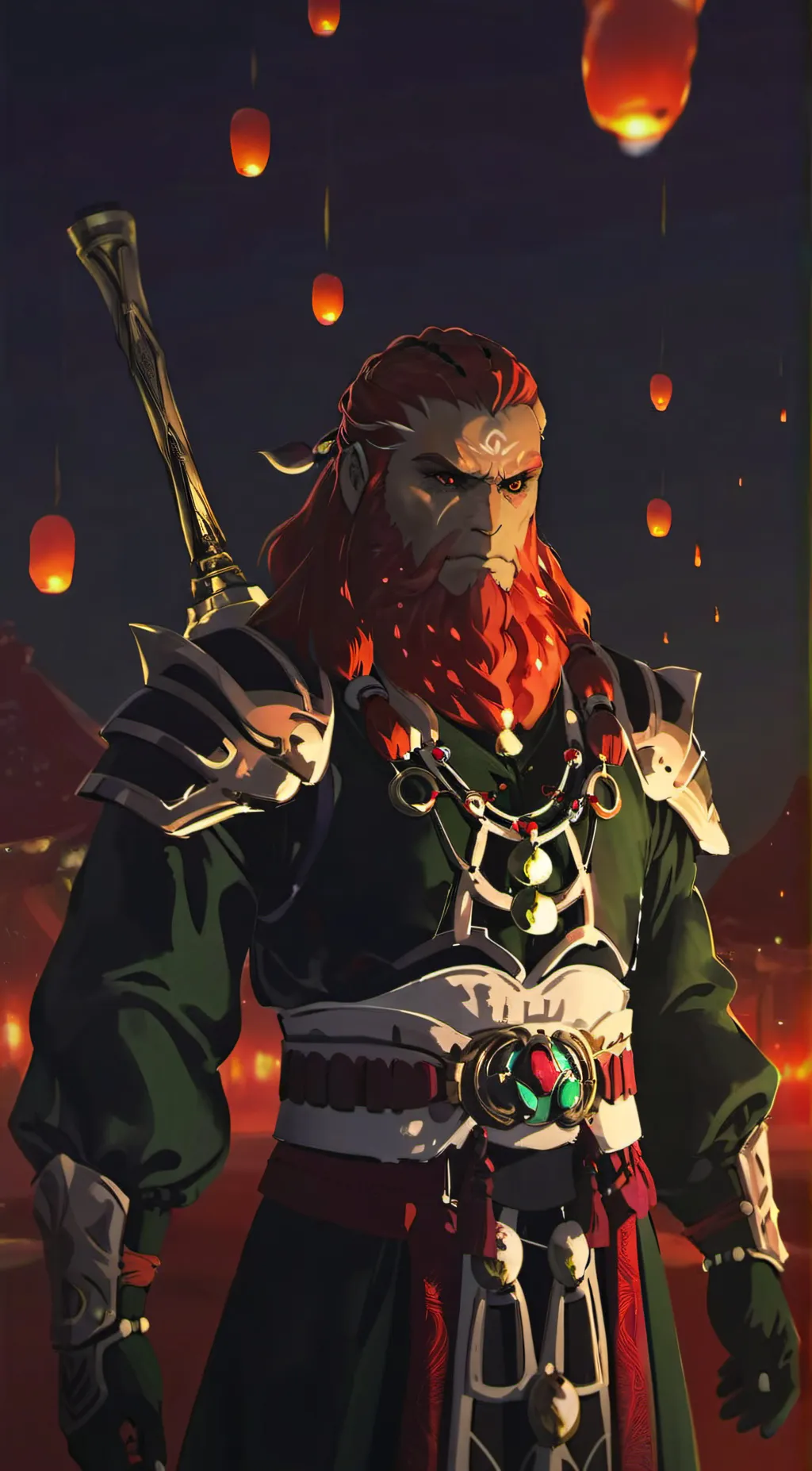 ai character: Ganondorf  background
