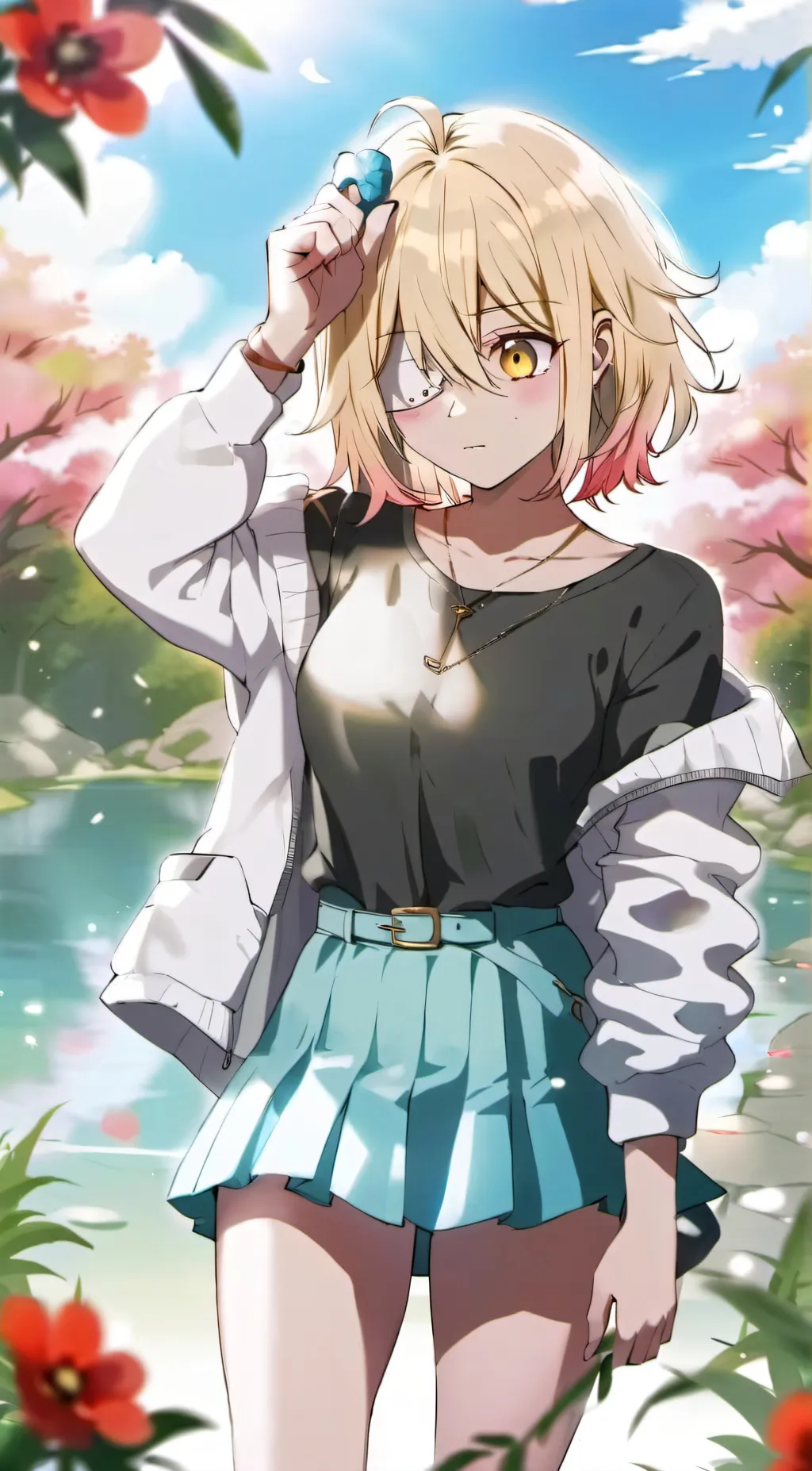 ai character: Sydney  background