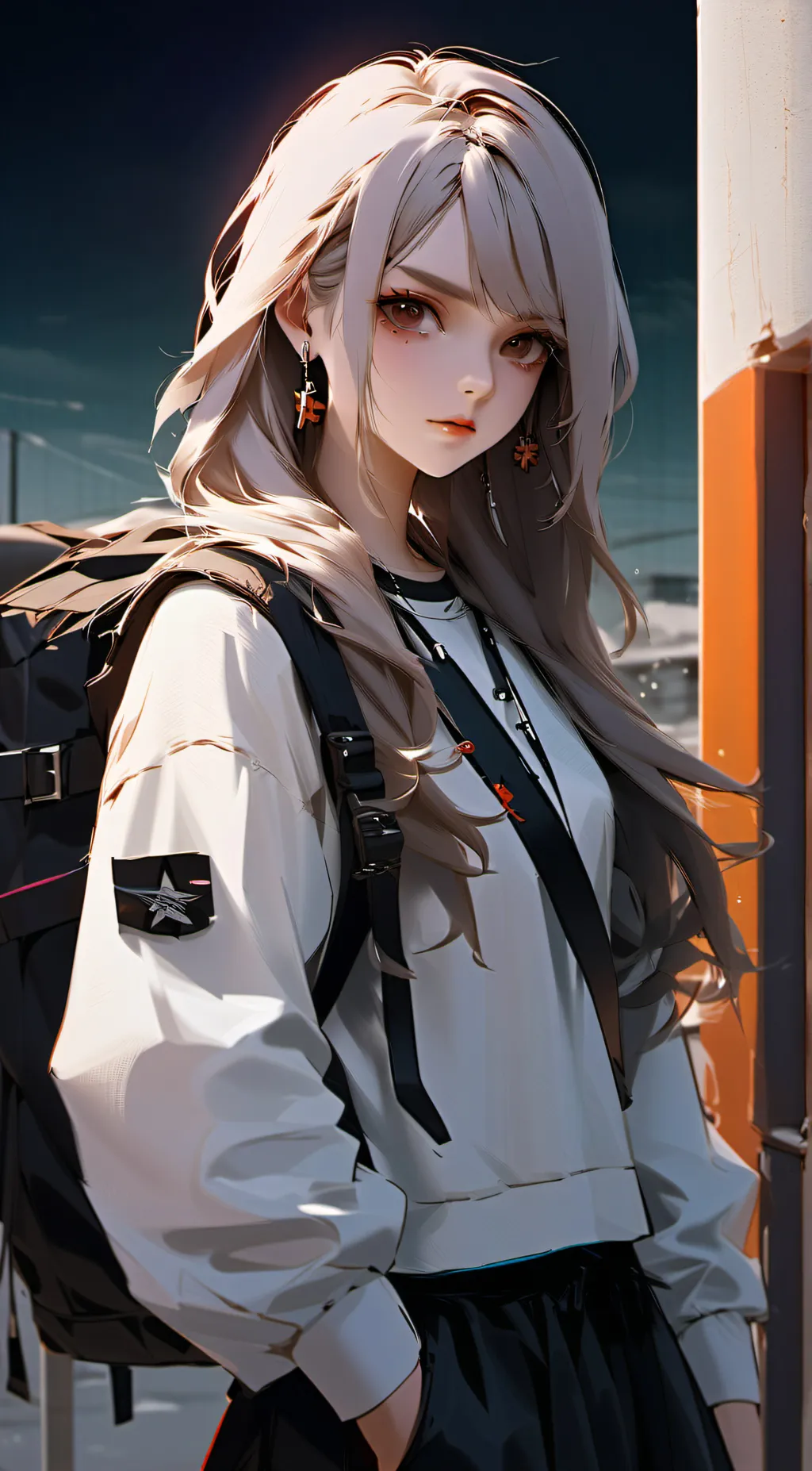 ai character: sakura background