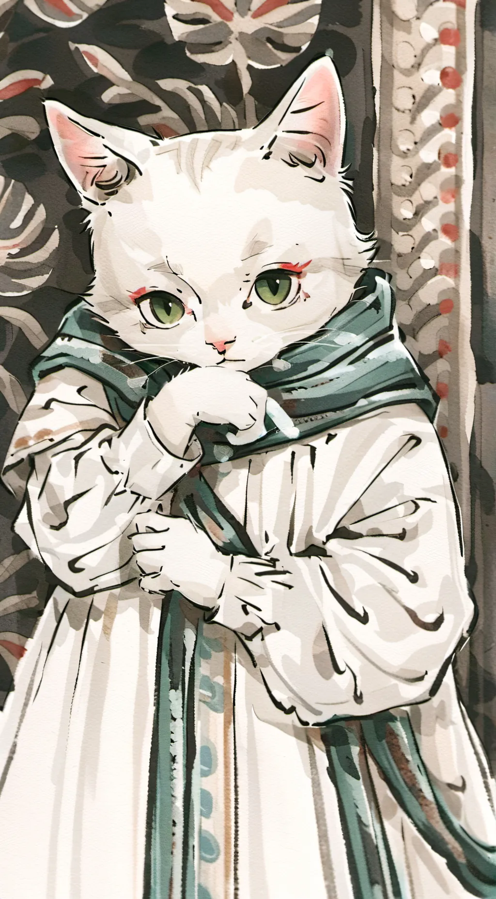 ai character: meowlee❤️ background