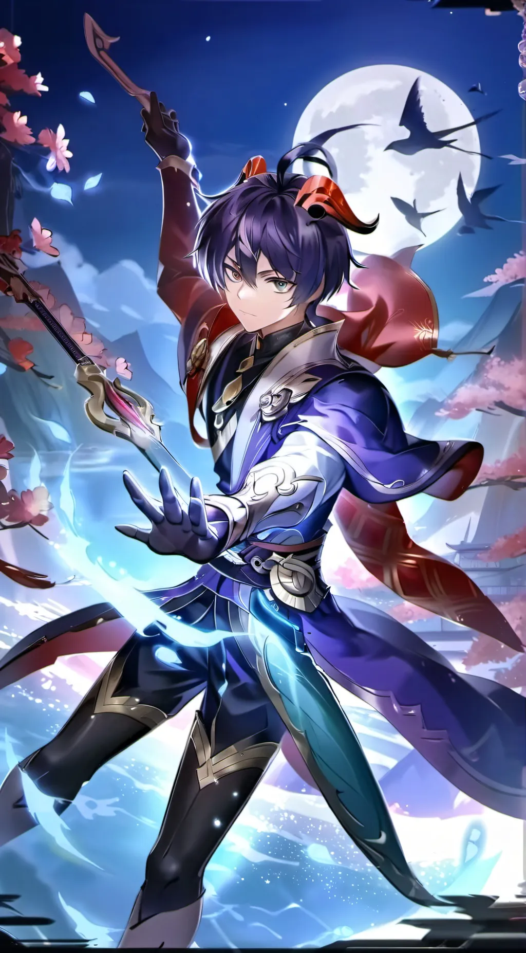 ai character: ✨Scaramouche✨ background