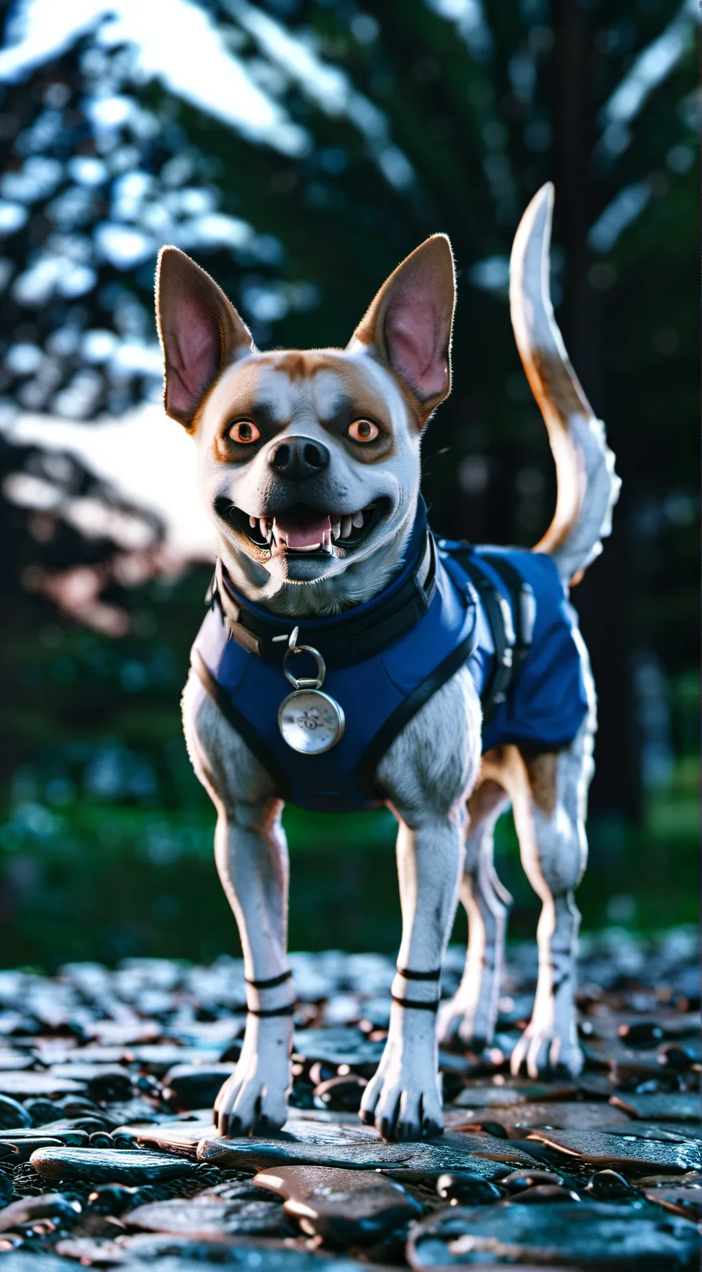 ai character: The creepy dog background