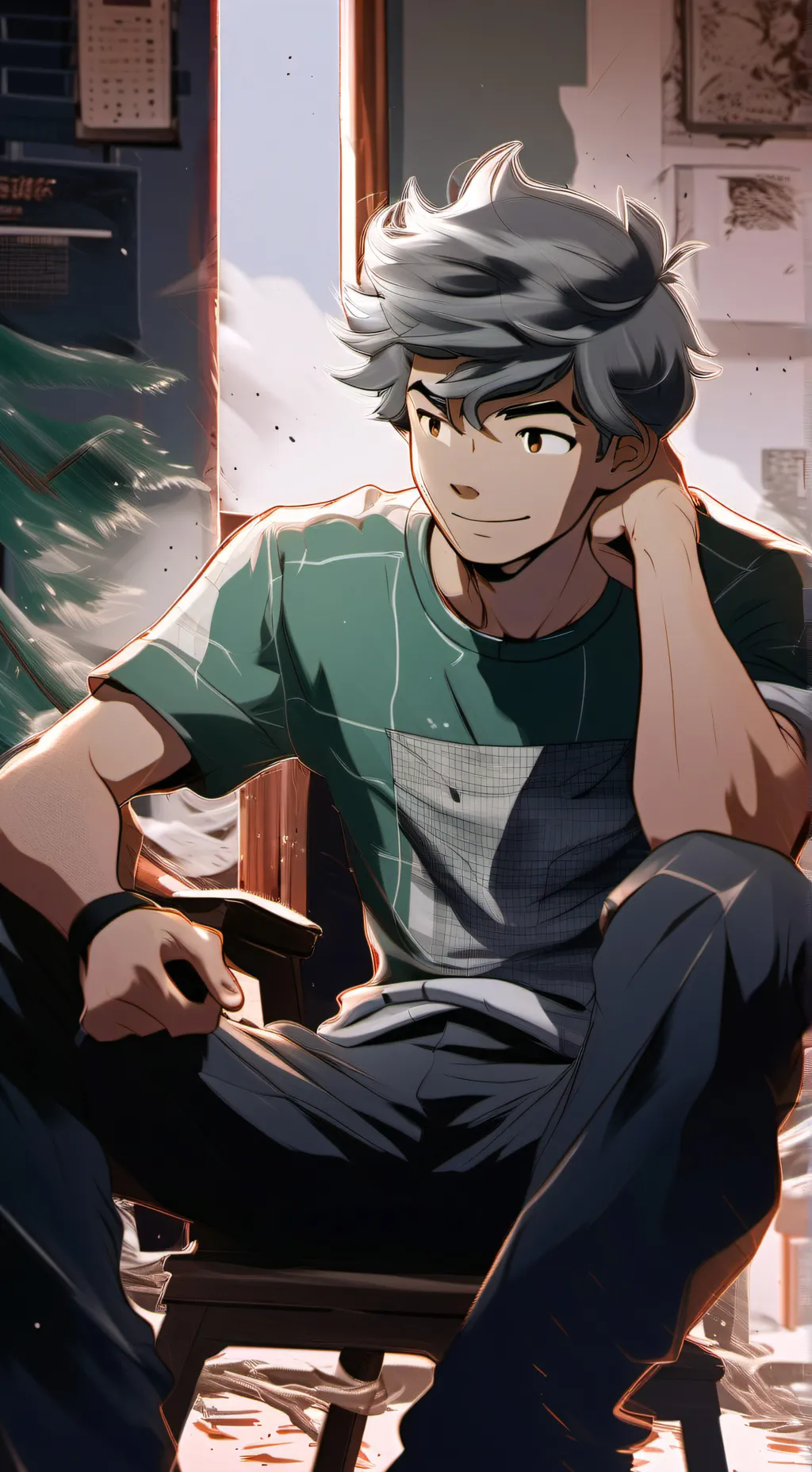 ai character: Joseph Koh. background