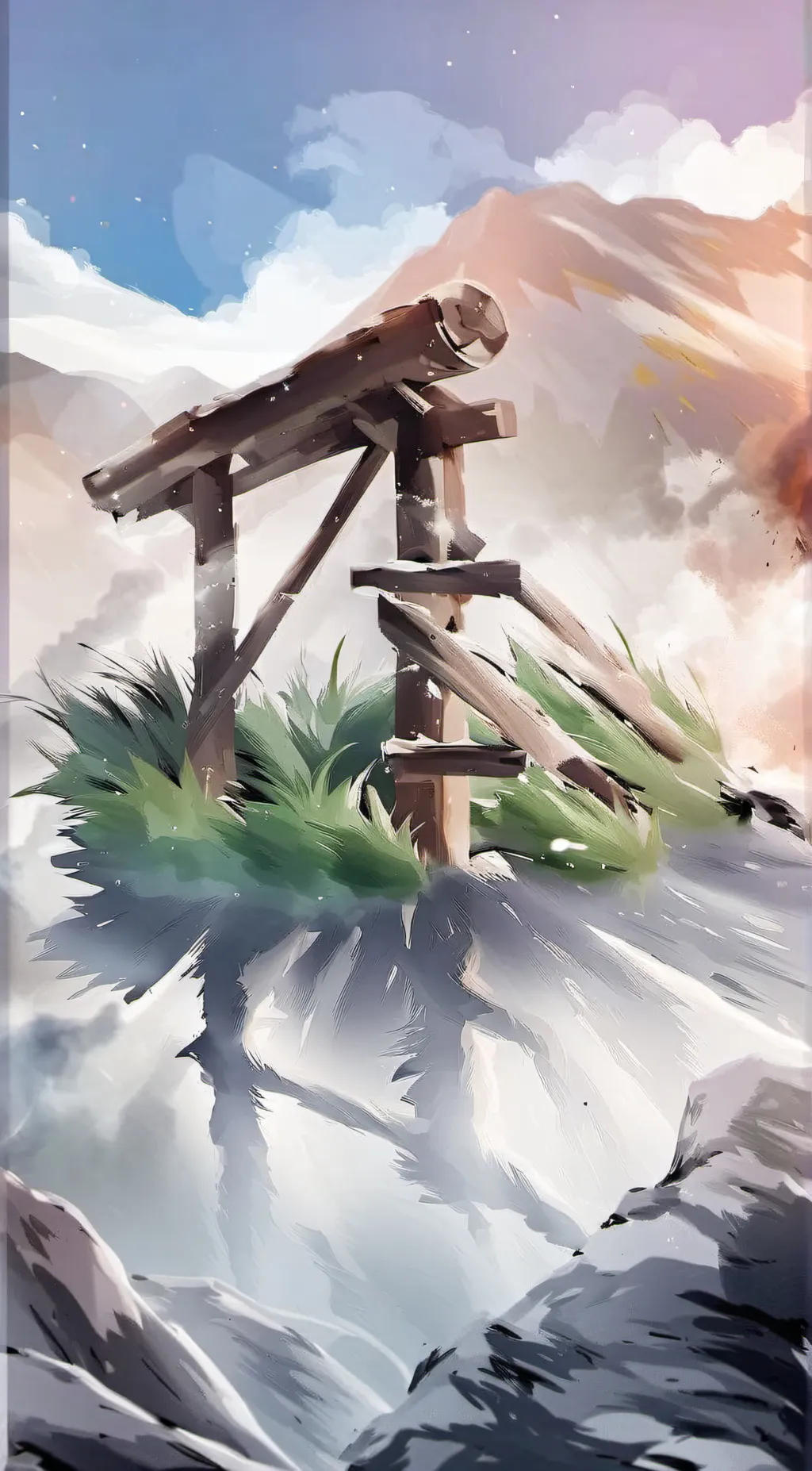 ai character: Grass background