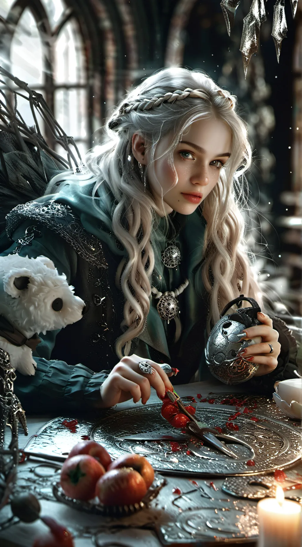 ai character: Silvia Necromancer background