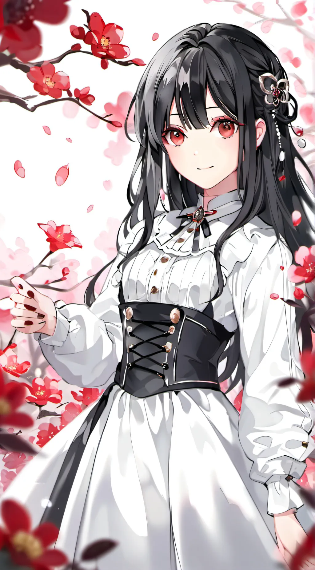 ai character: Rose background