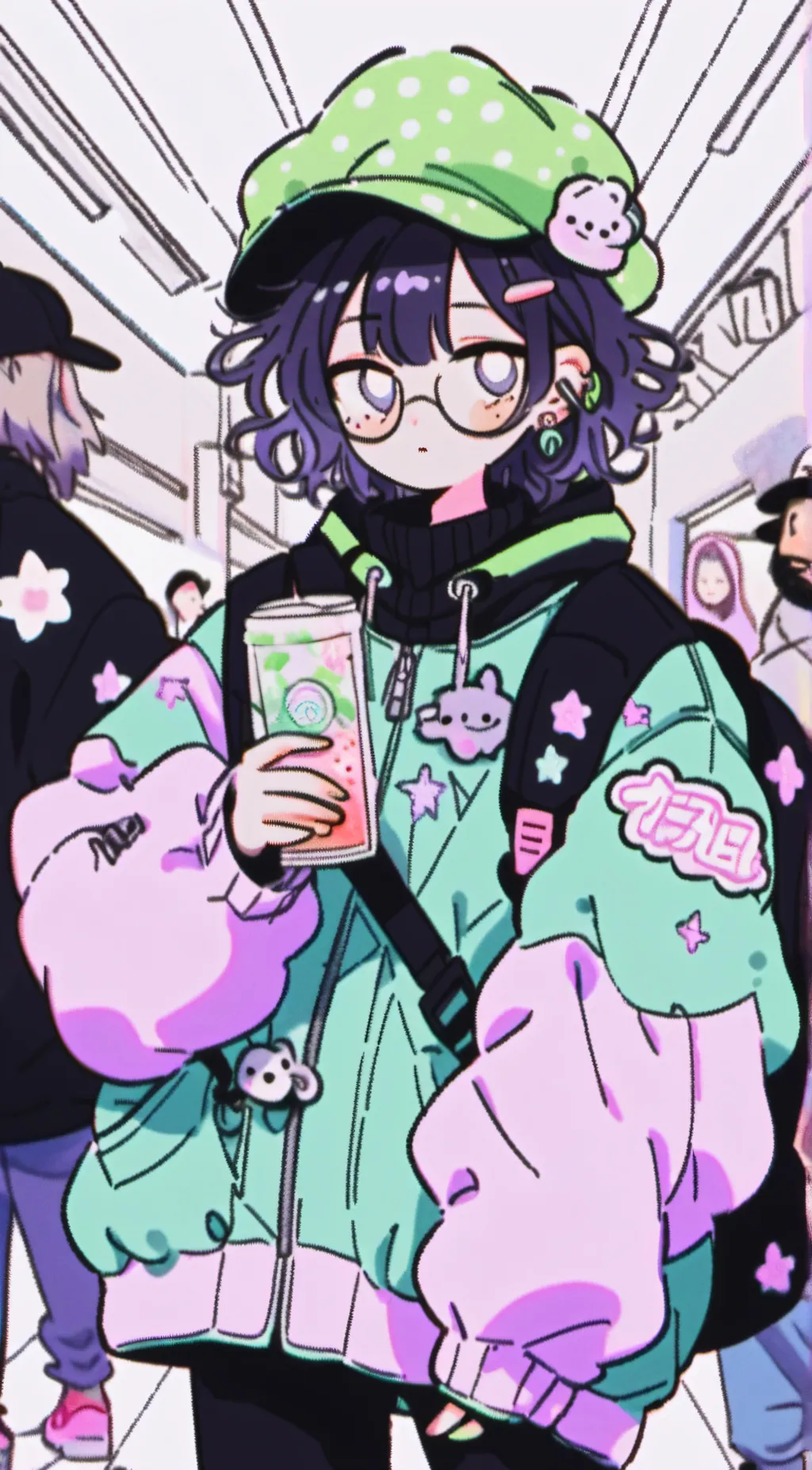 ai character: uzi  background