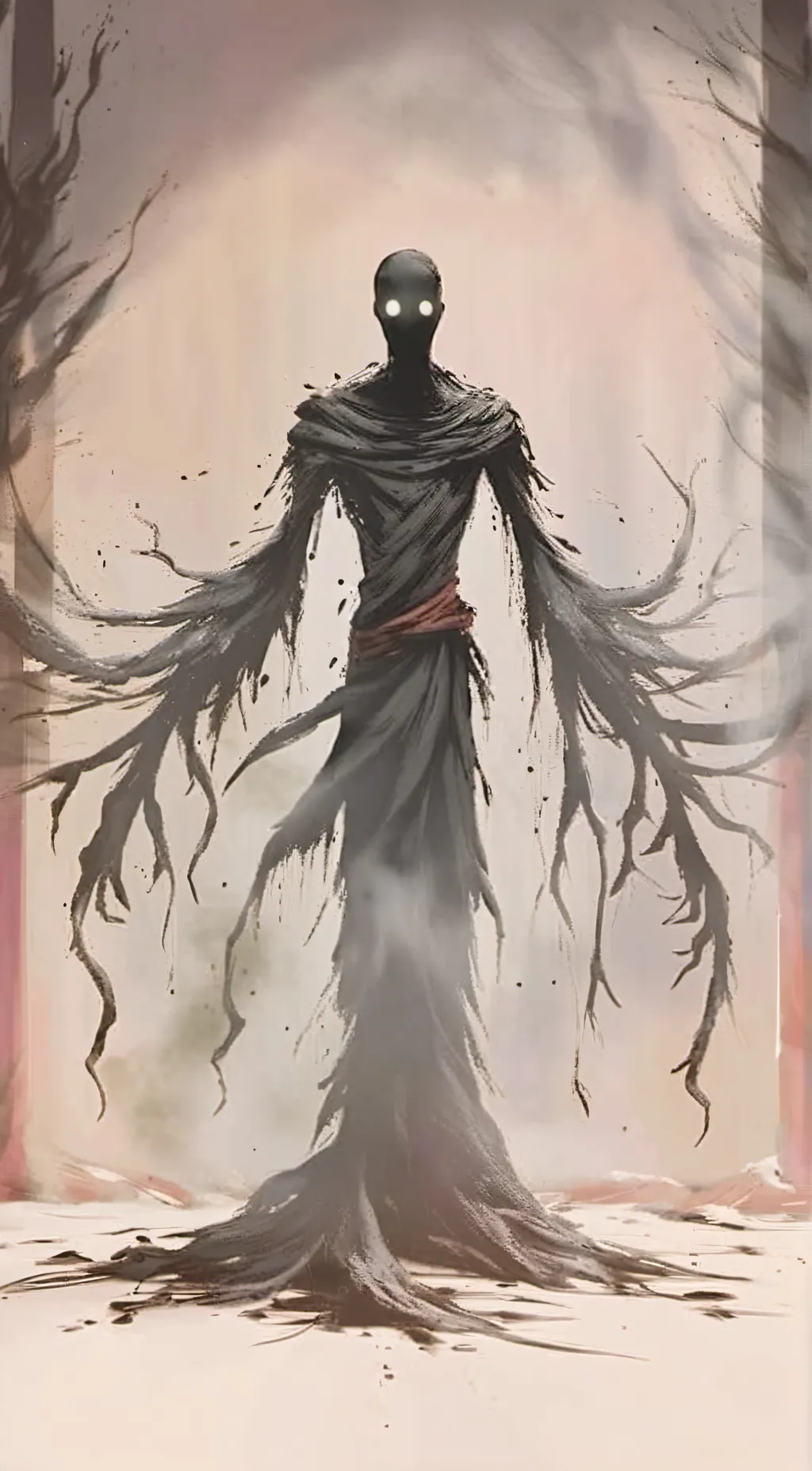 ai character: darkness background