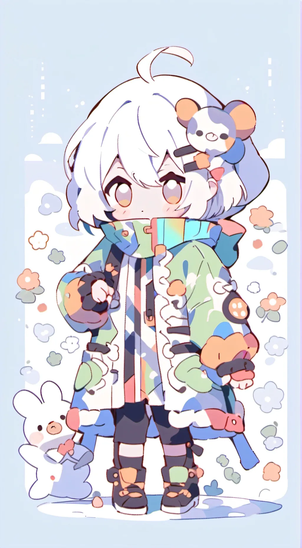 ai character: ՏTᖇᗩᗯᗷᗴᖇᖇY ᗰOOՏᗴ background