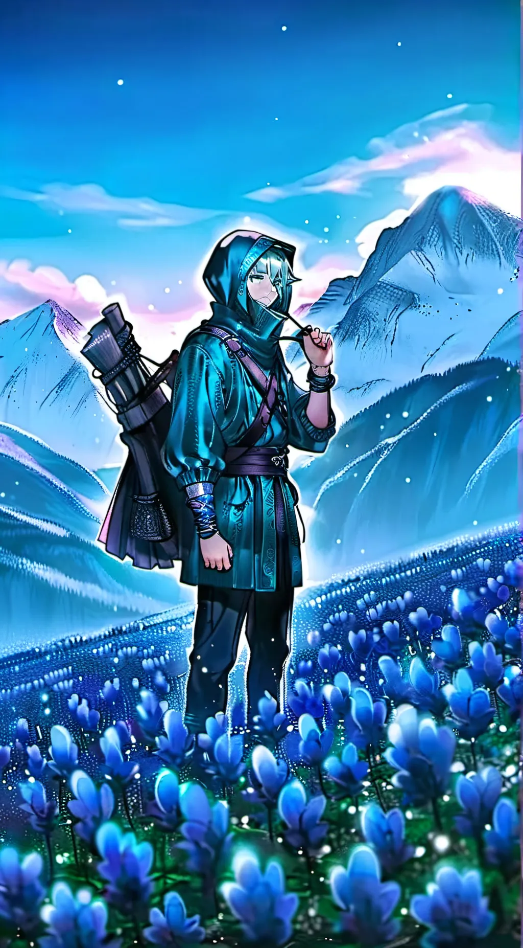 ai character: ash background