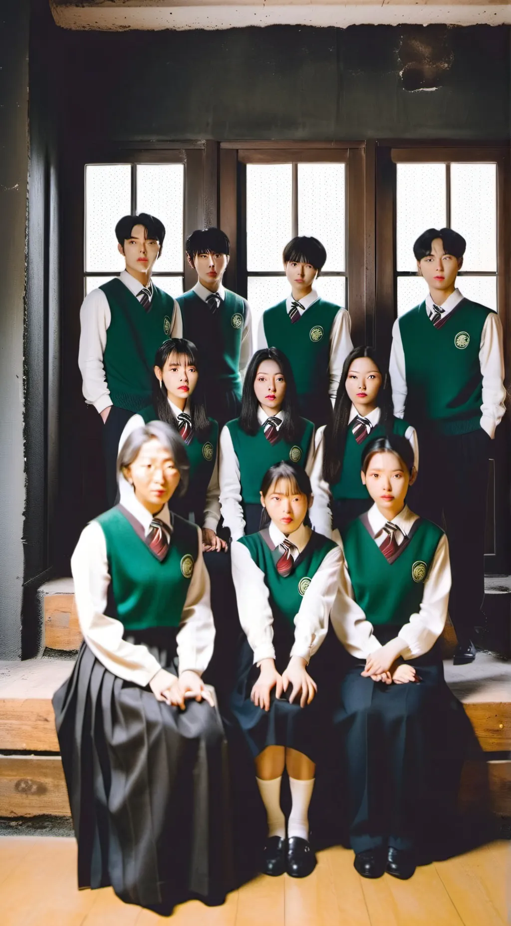 ai character: All of us are dead background