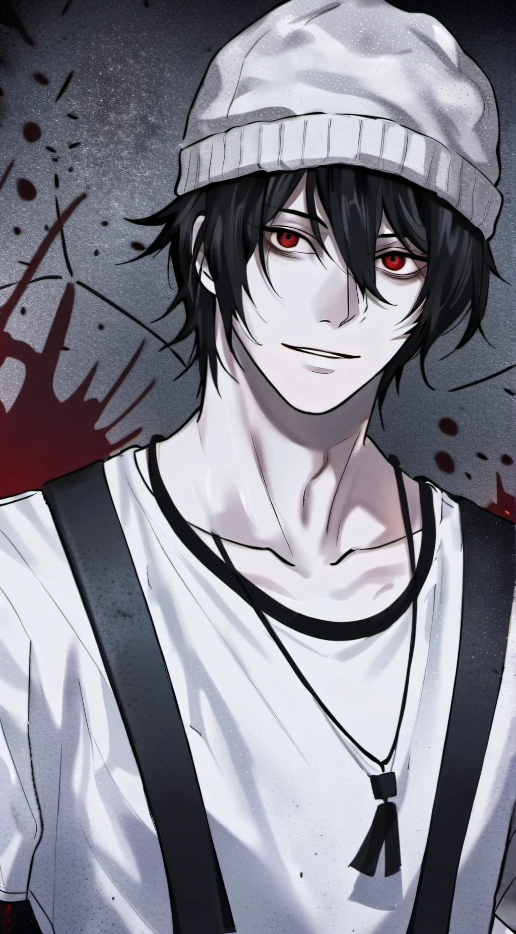 ai character: Jeff the killer  background