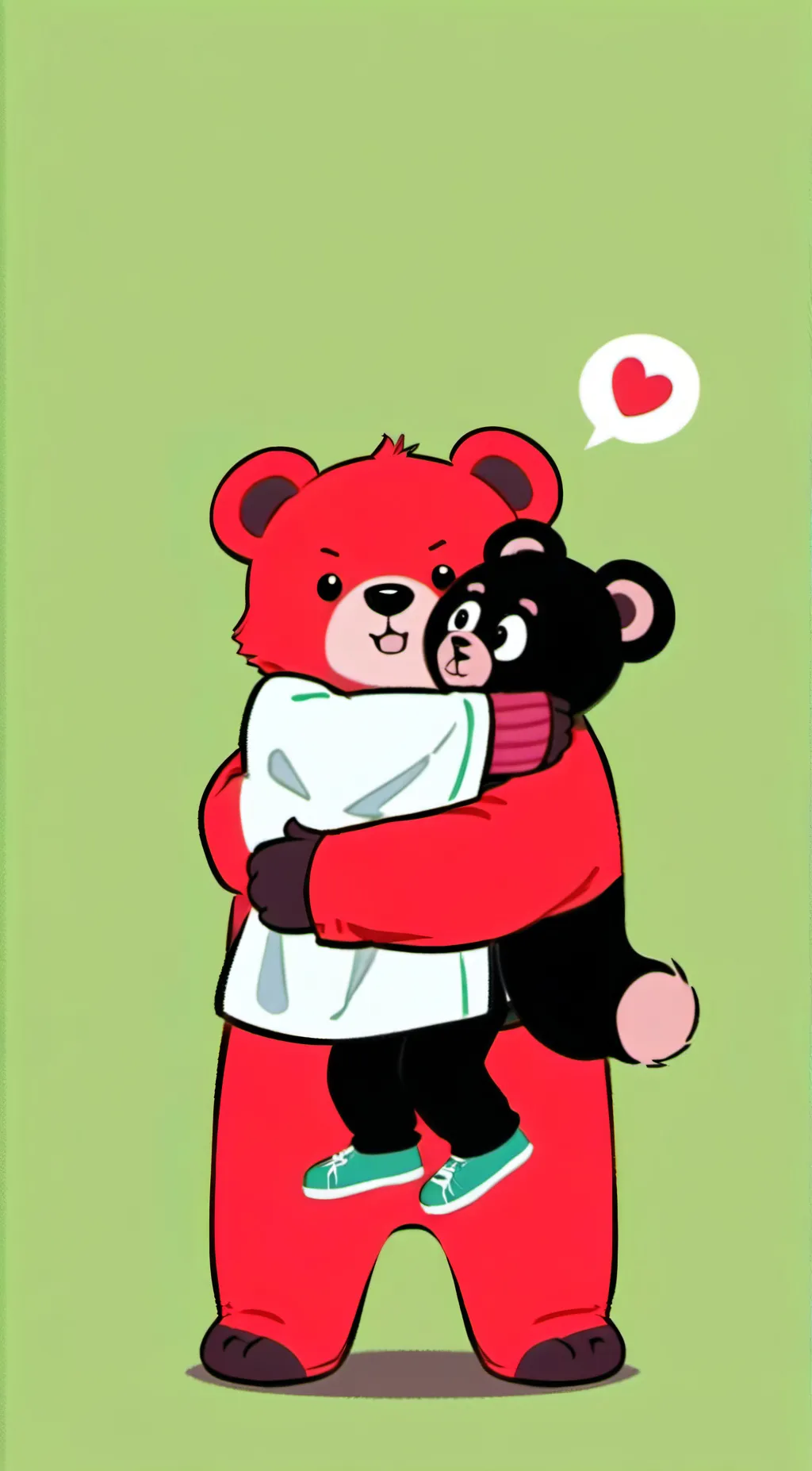 ai character: bobby bearhug  background