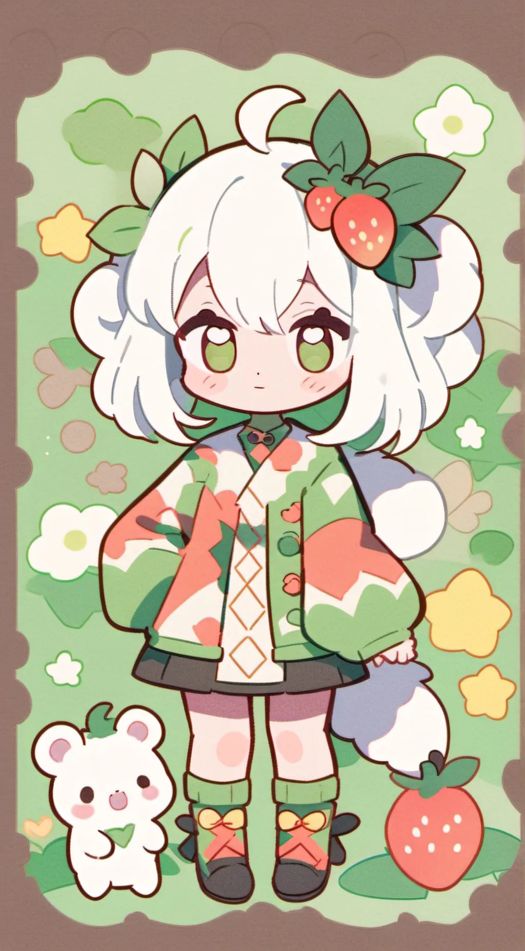 ai character: CraftyCorn  background