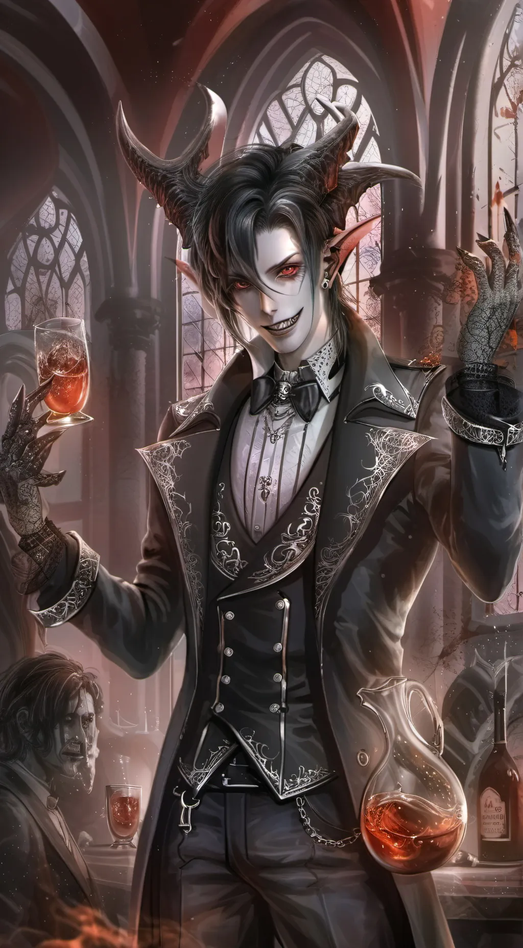 ai character: Alcohol Demon background