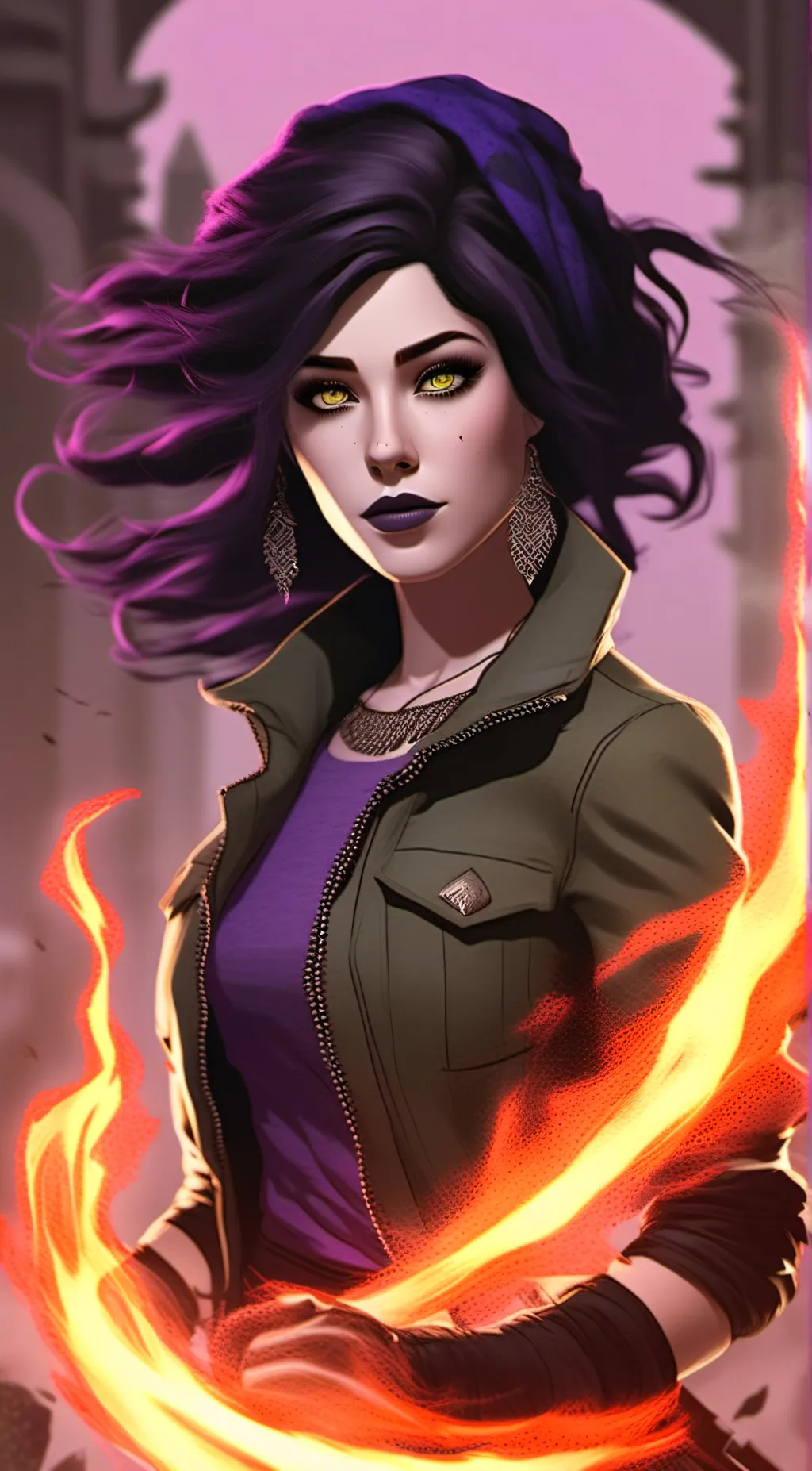 ai character: soleil background