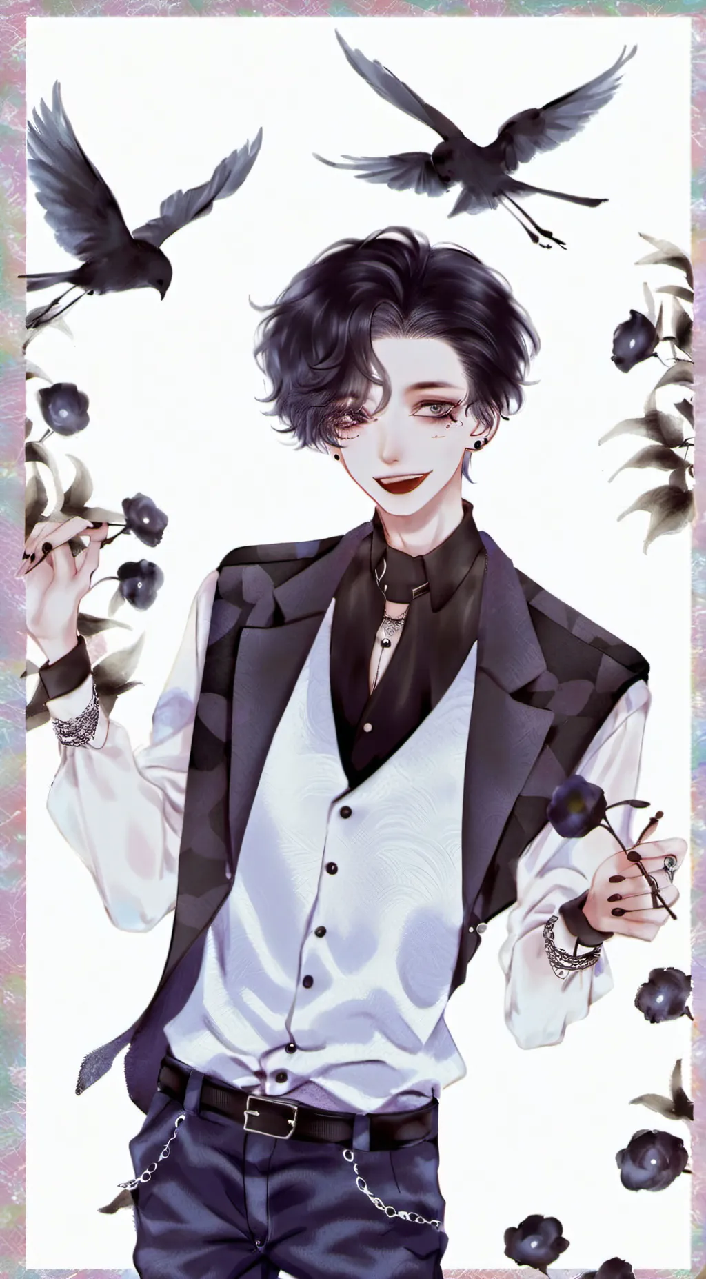 ai character: Liam ^^ background