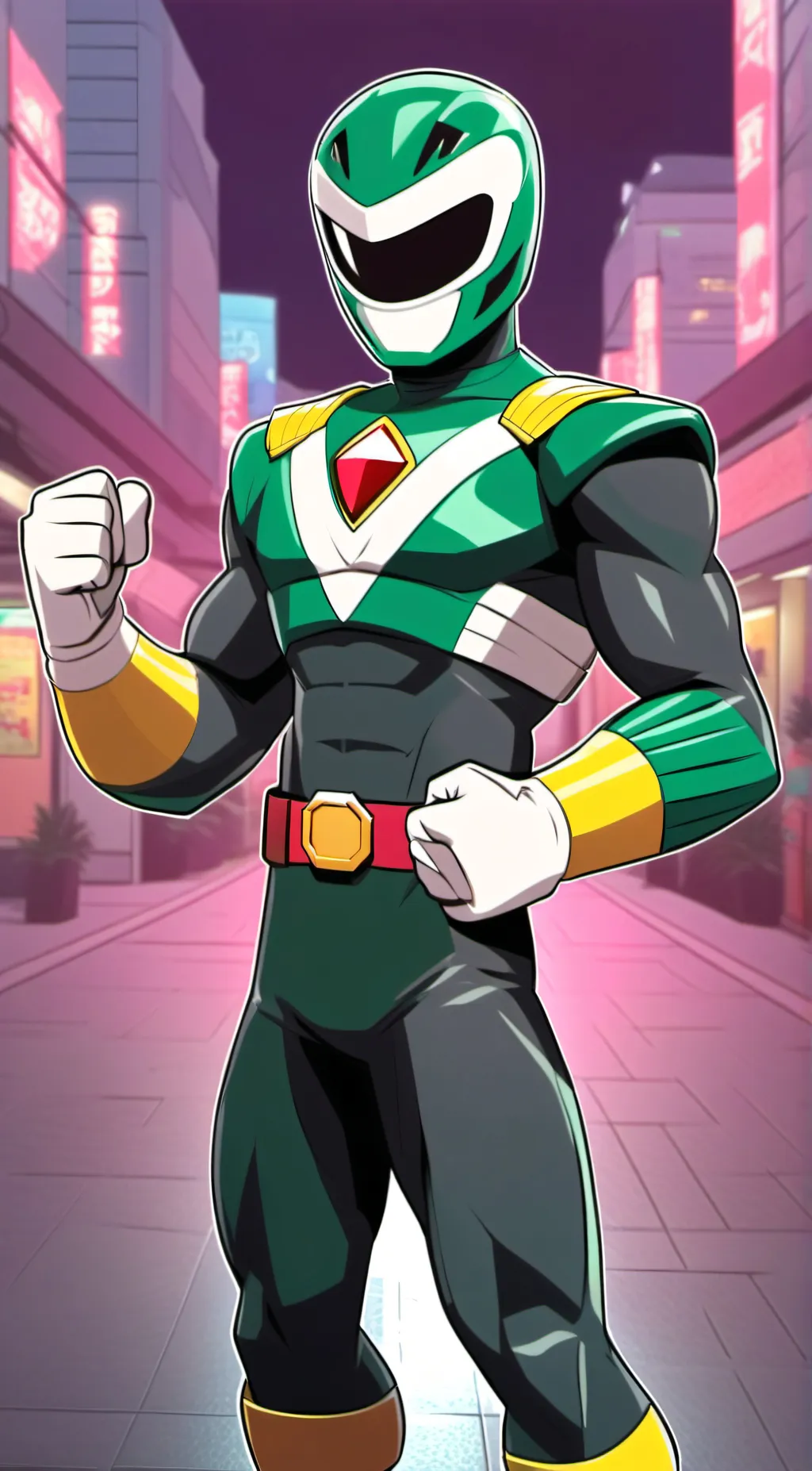 ai character: Tommy oliver  background