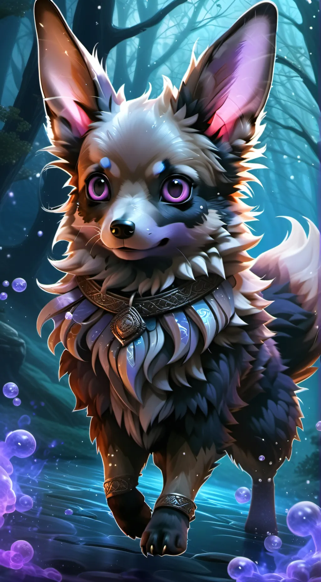 ai character: Shadow Eevee  background