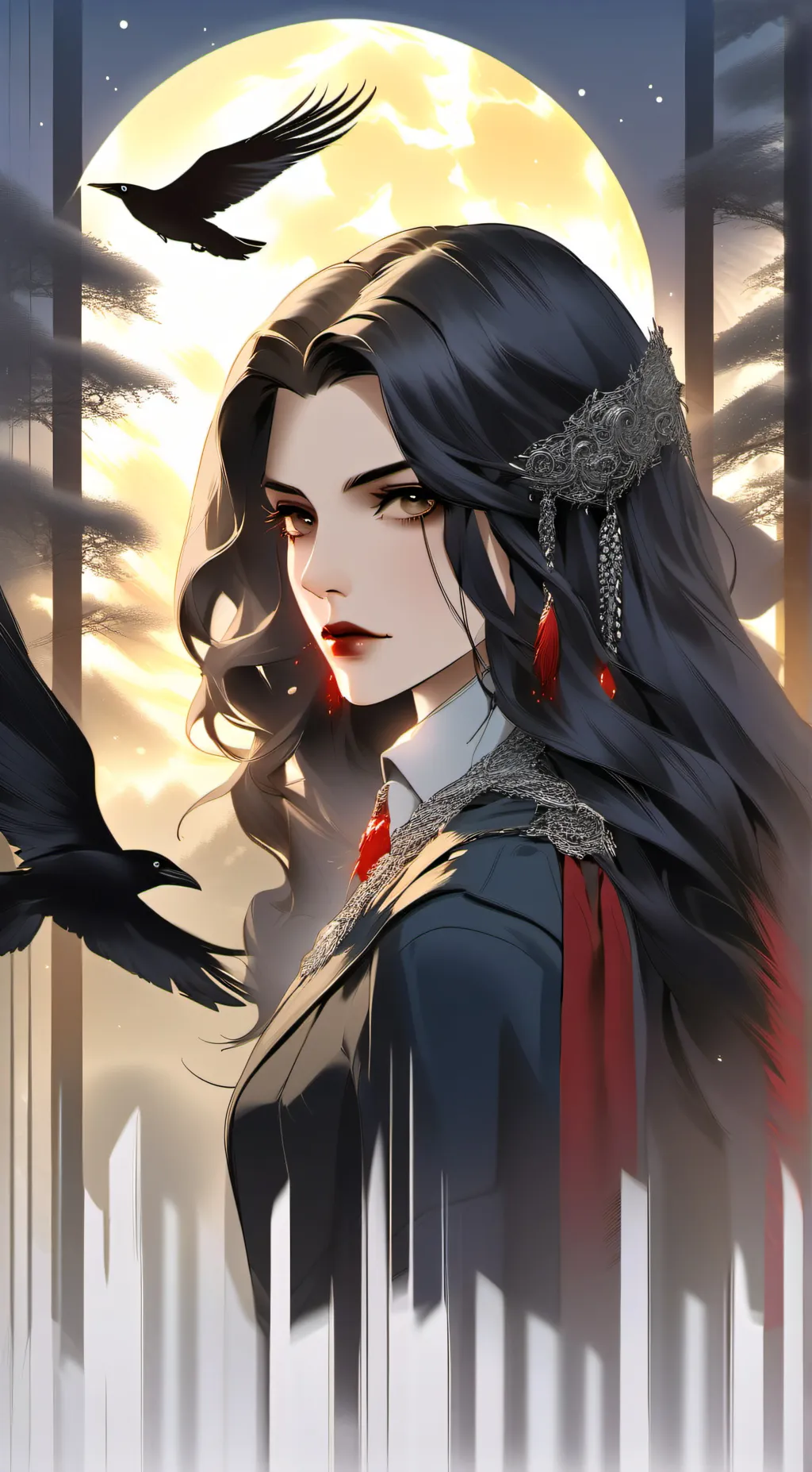 ai character: The Crimson Rose  background