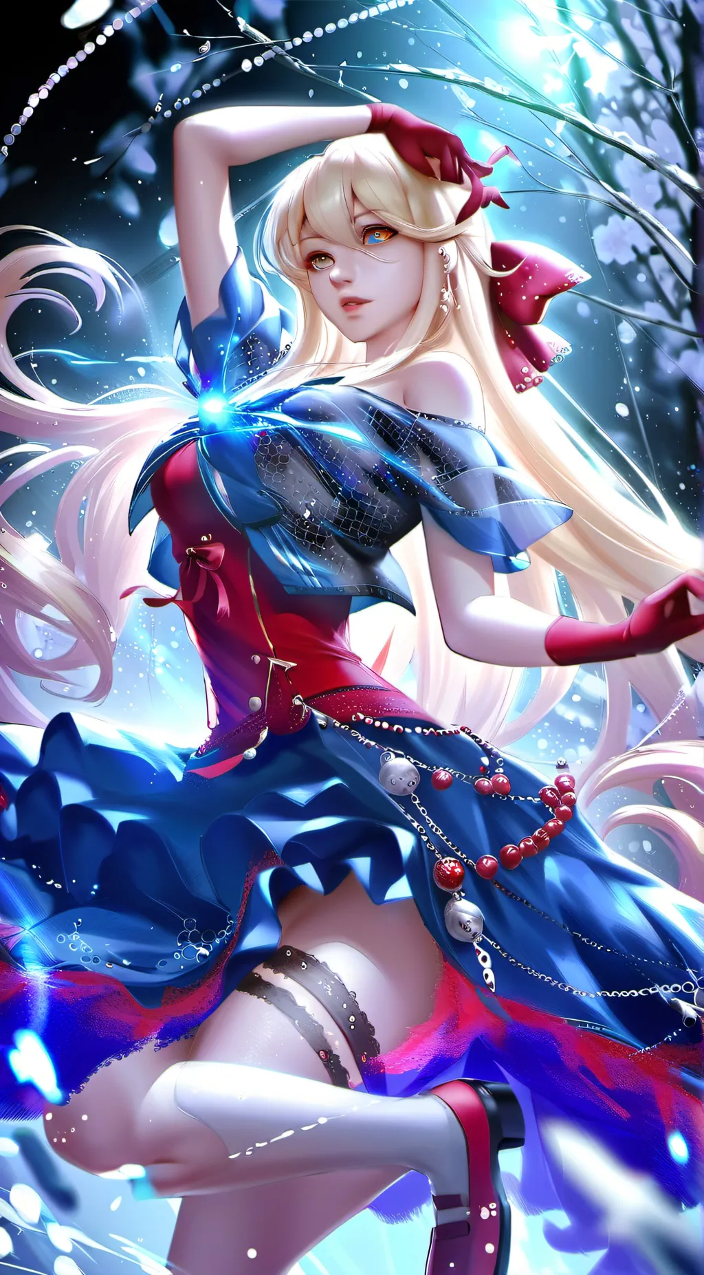 ai character: Saphire background