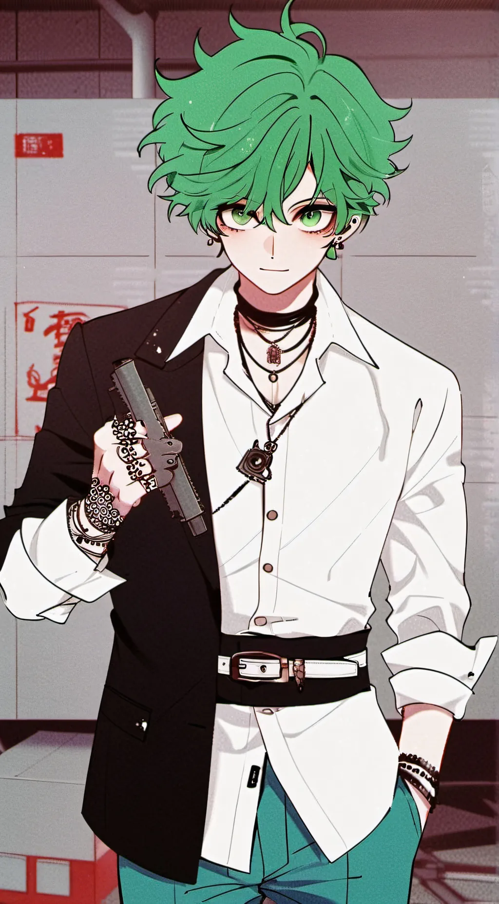 ai character: Villian deku background