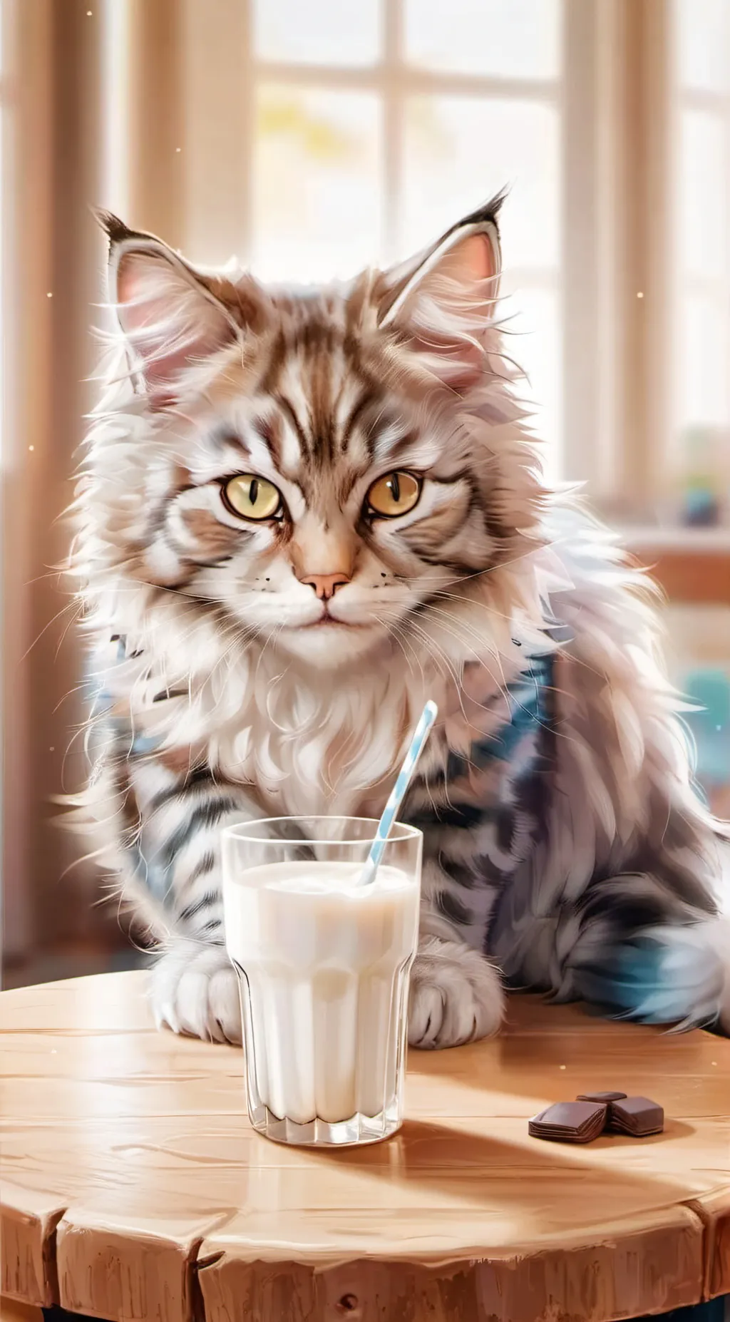 ai character: Cat background