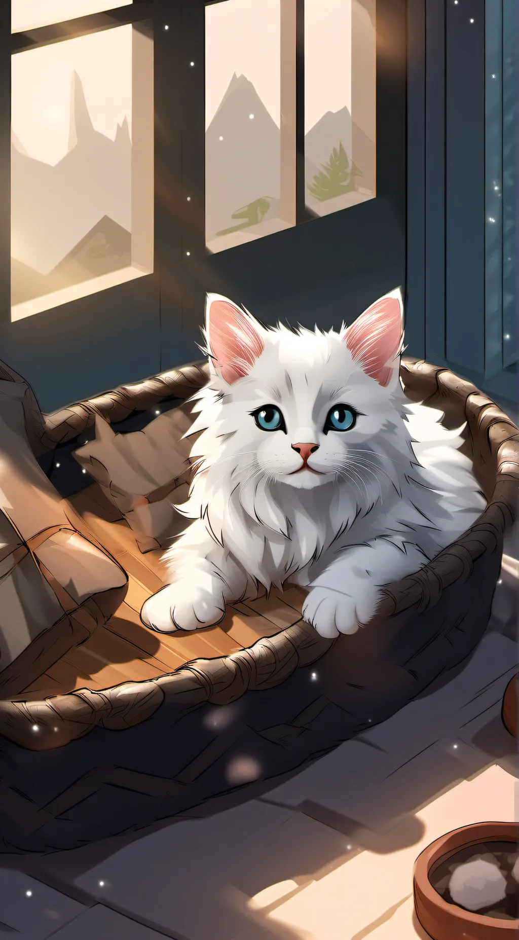 ai character: ❄️ S N O W F L A K background