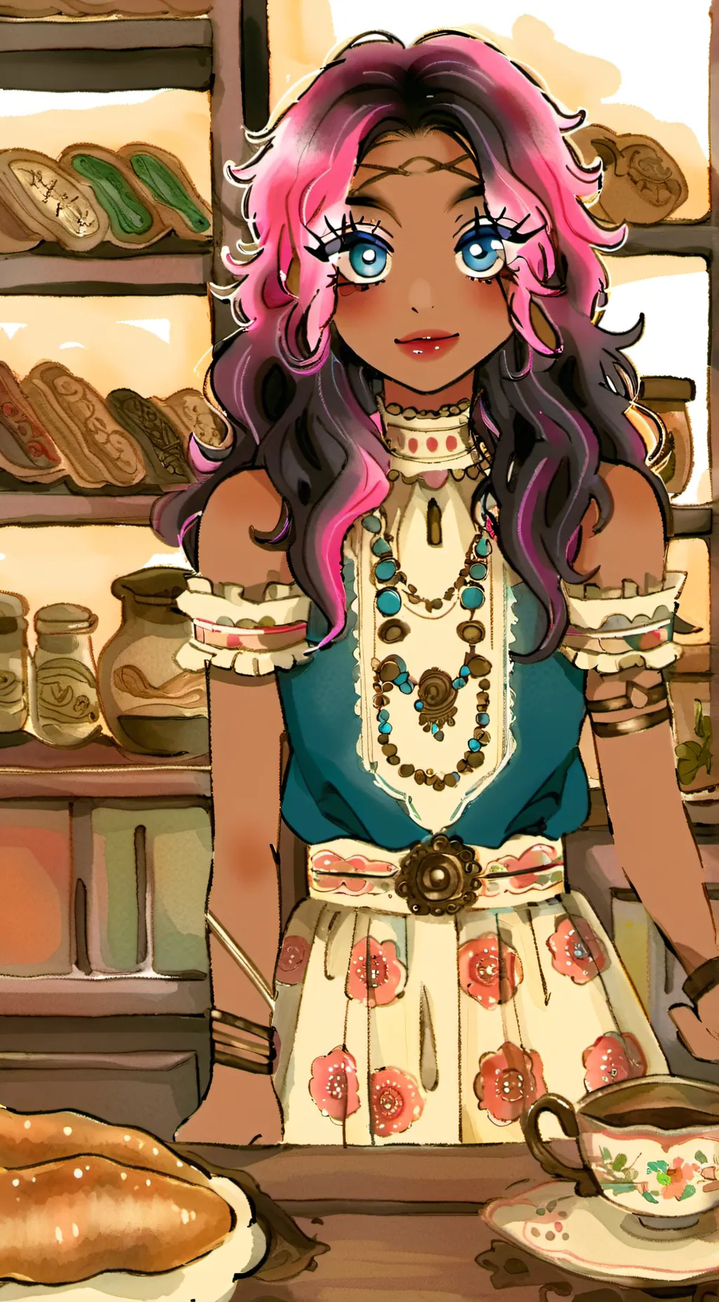 ai character: nezuko background