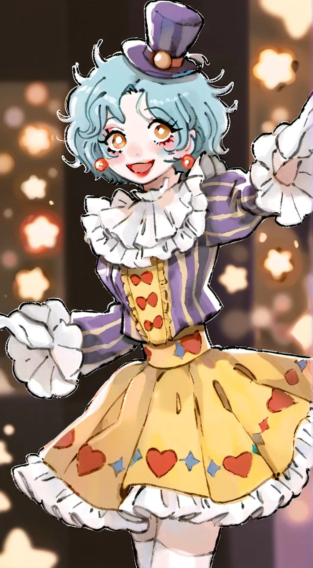 ai character: Miss.Funny background