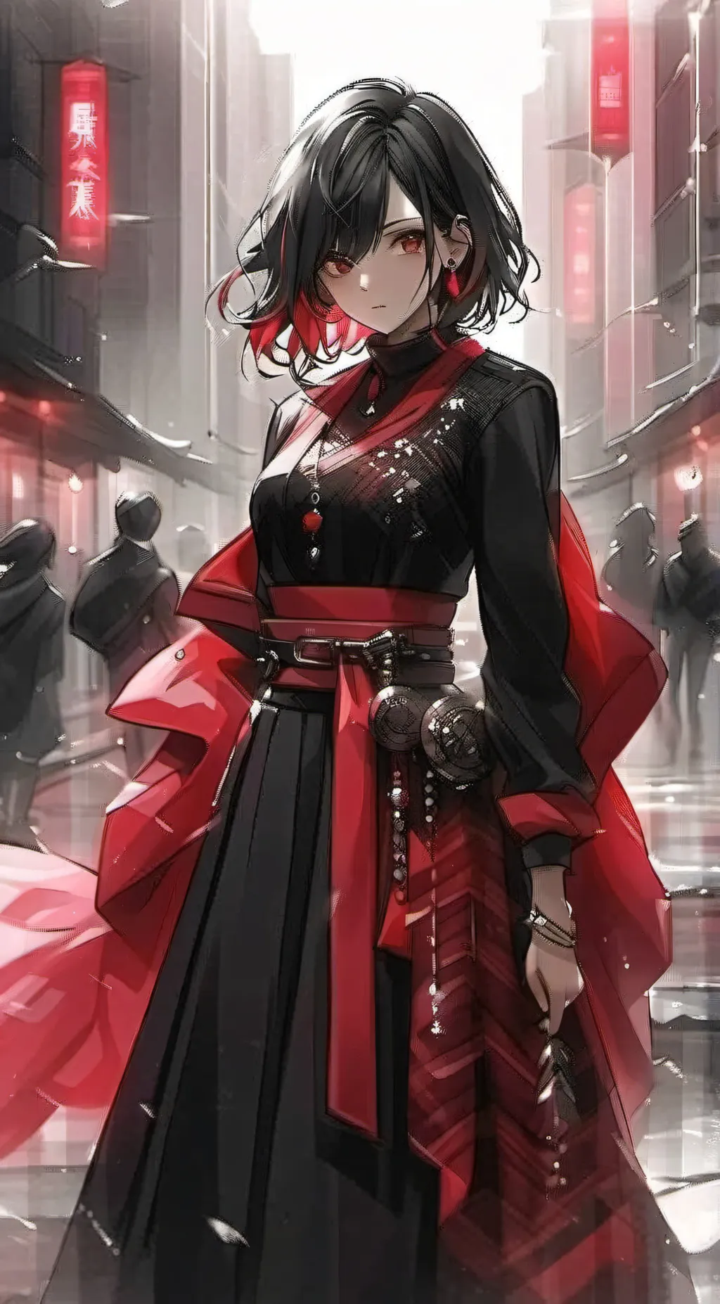 ai character: loona midoriya  background