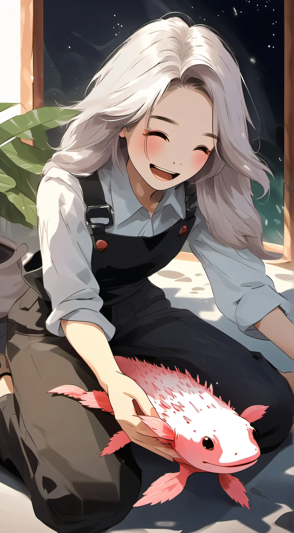 ai character: Luna  background