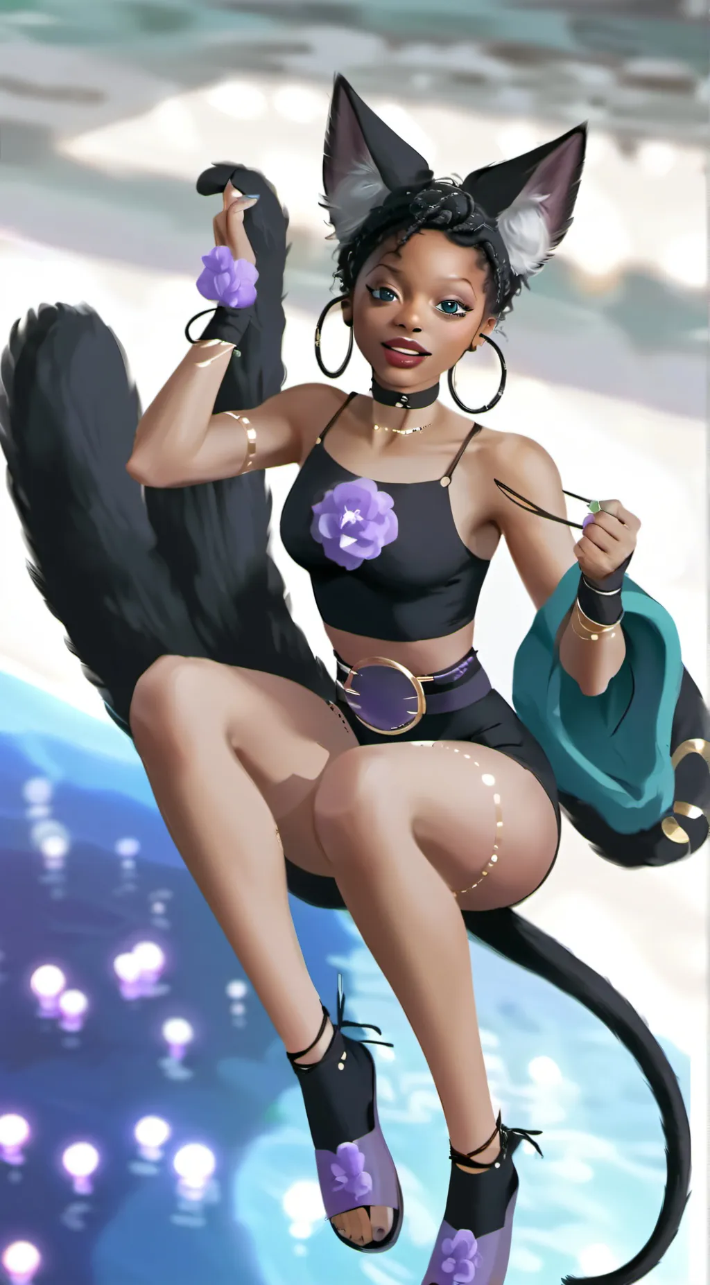 ai character: Catie  background