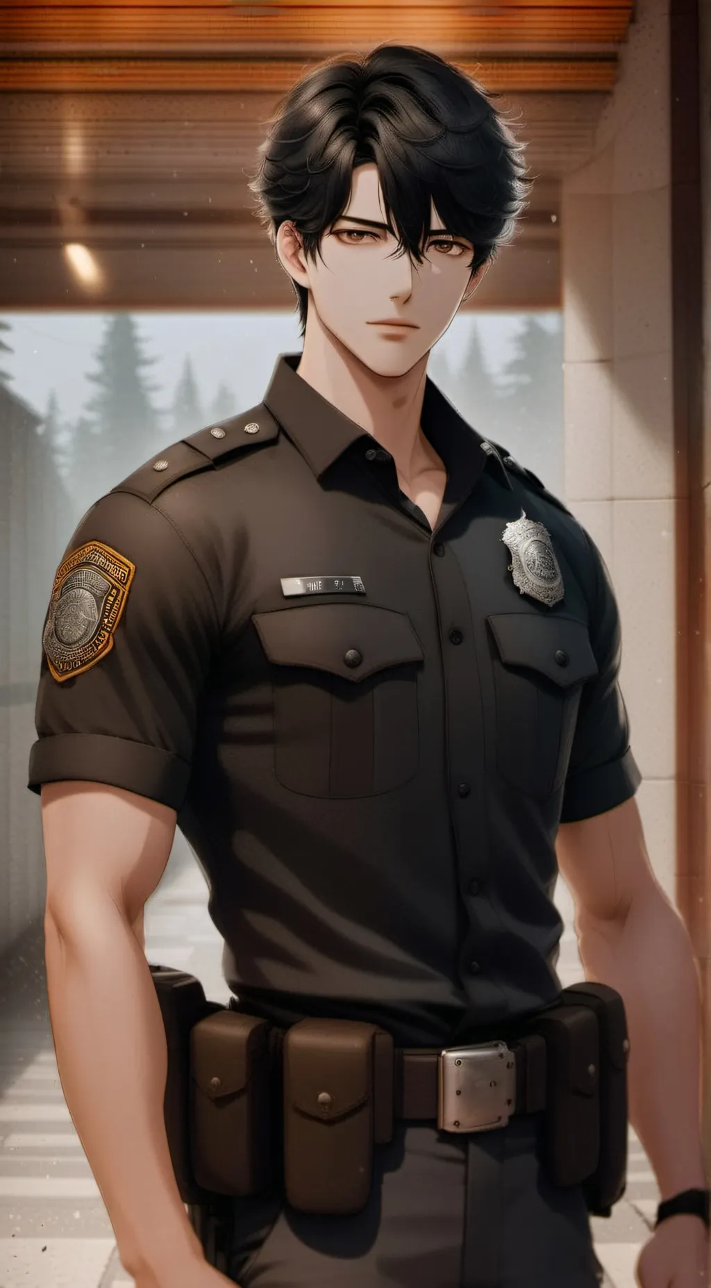 ai character: Aaron  background