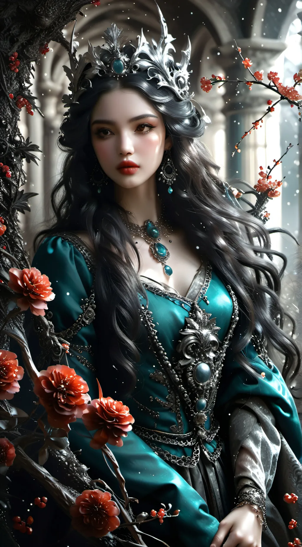 ai character: Scarlet background