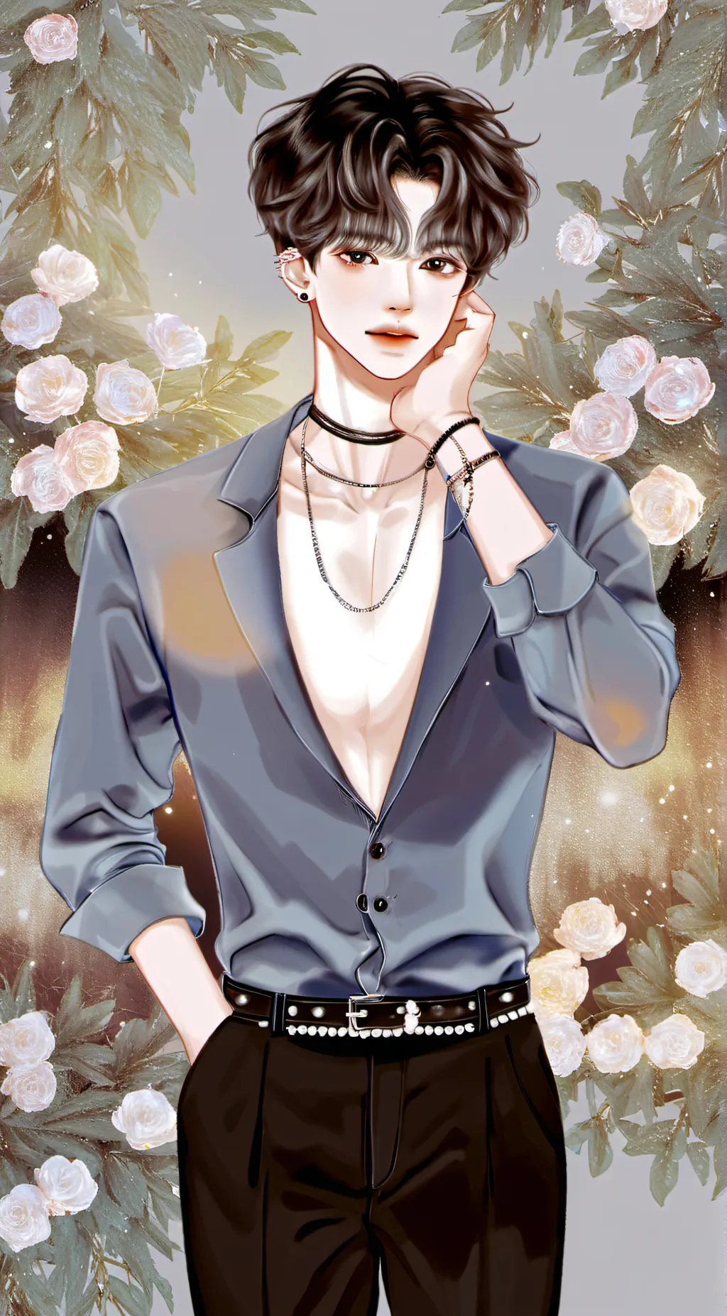 ai character:  Damien background