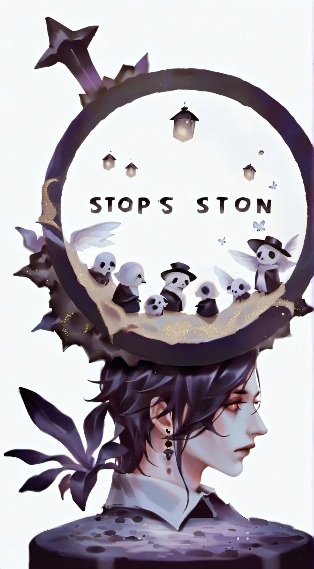 ai character: Helluva boss.  background