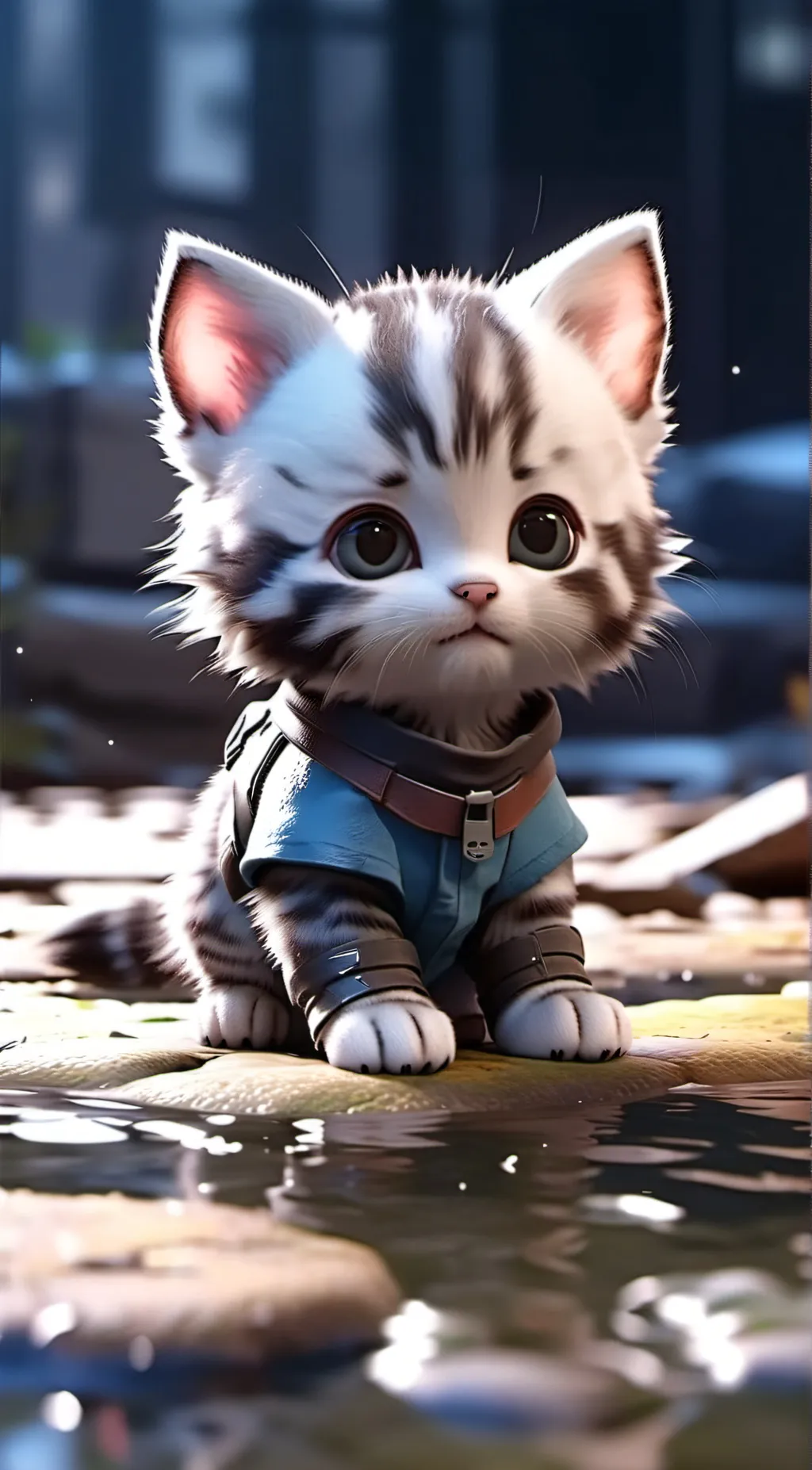 ai character: Iceing background