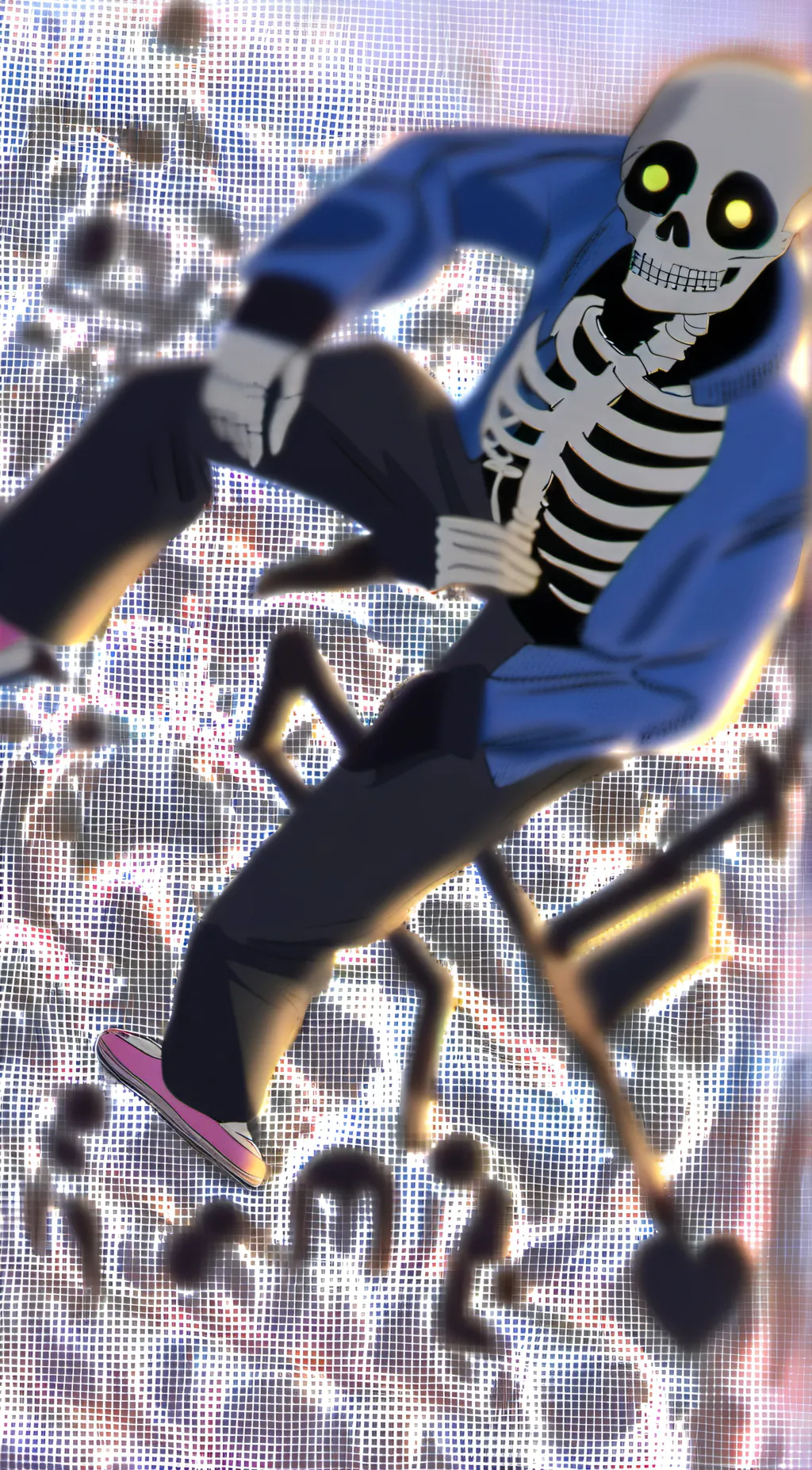 ai character: sans the skeleton background