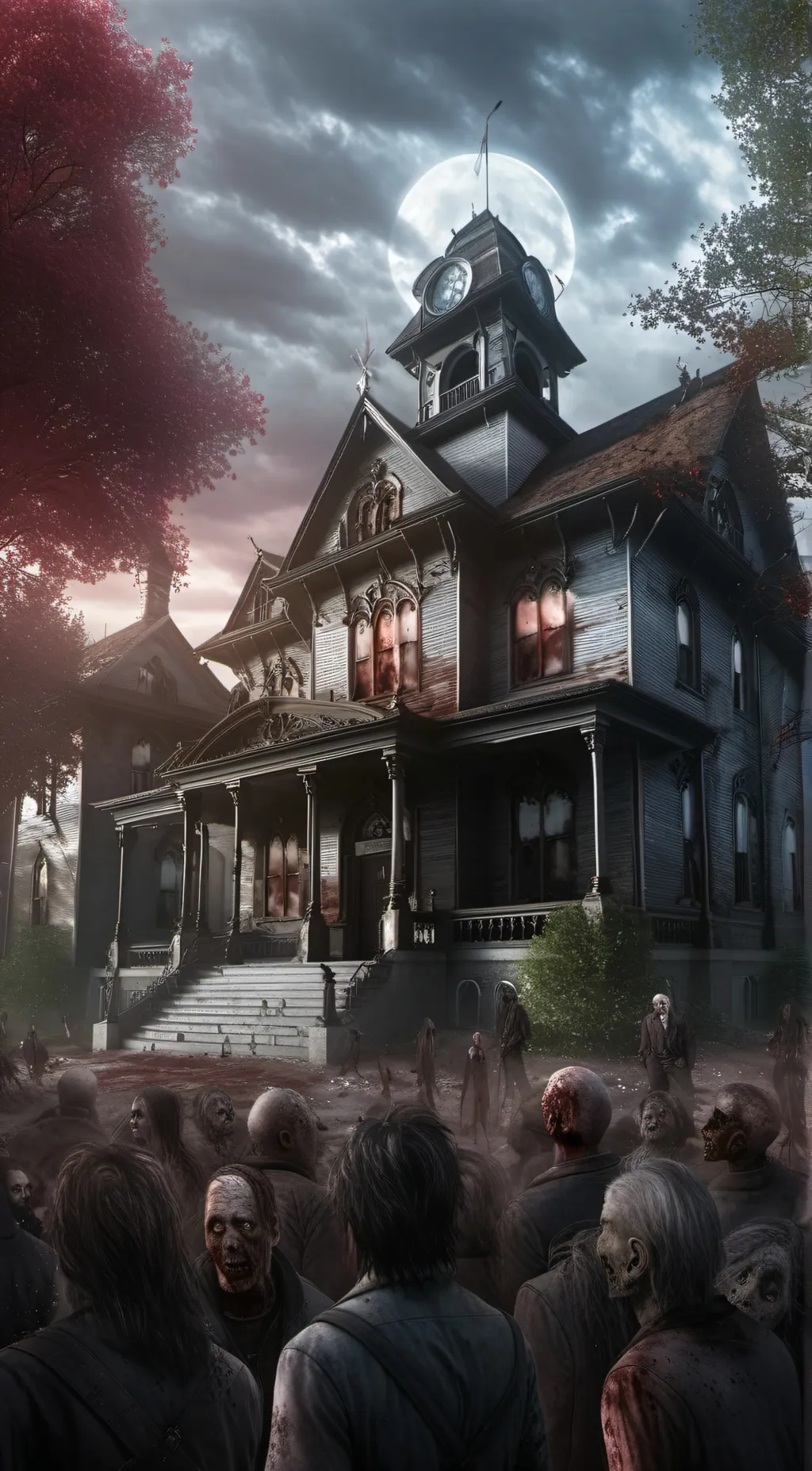 ai character: Zombie apocalypse background